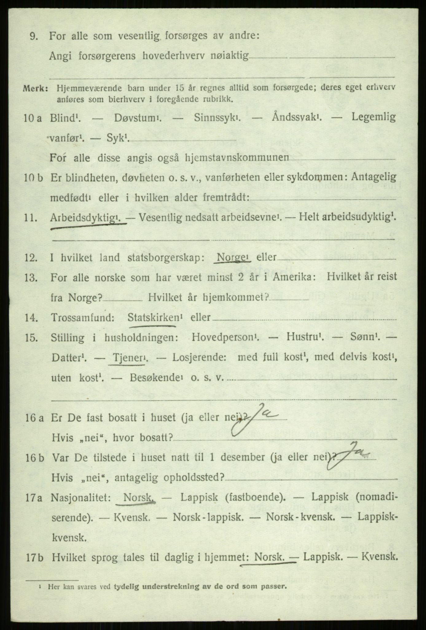 SATØ, 1920 census for Ibestad, 1920, p. 13230