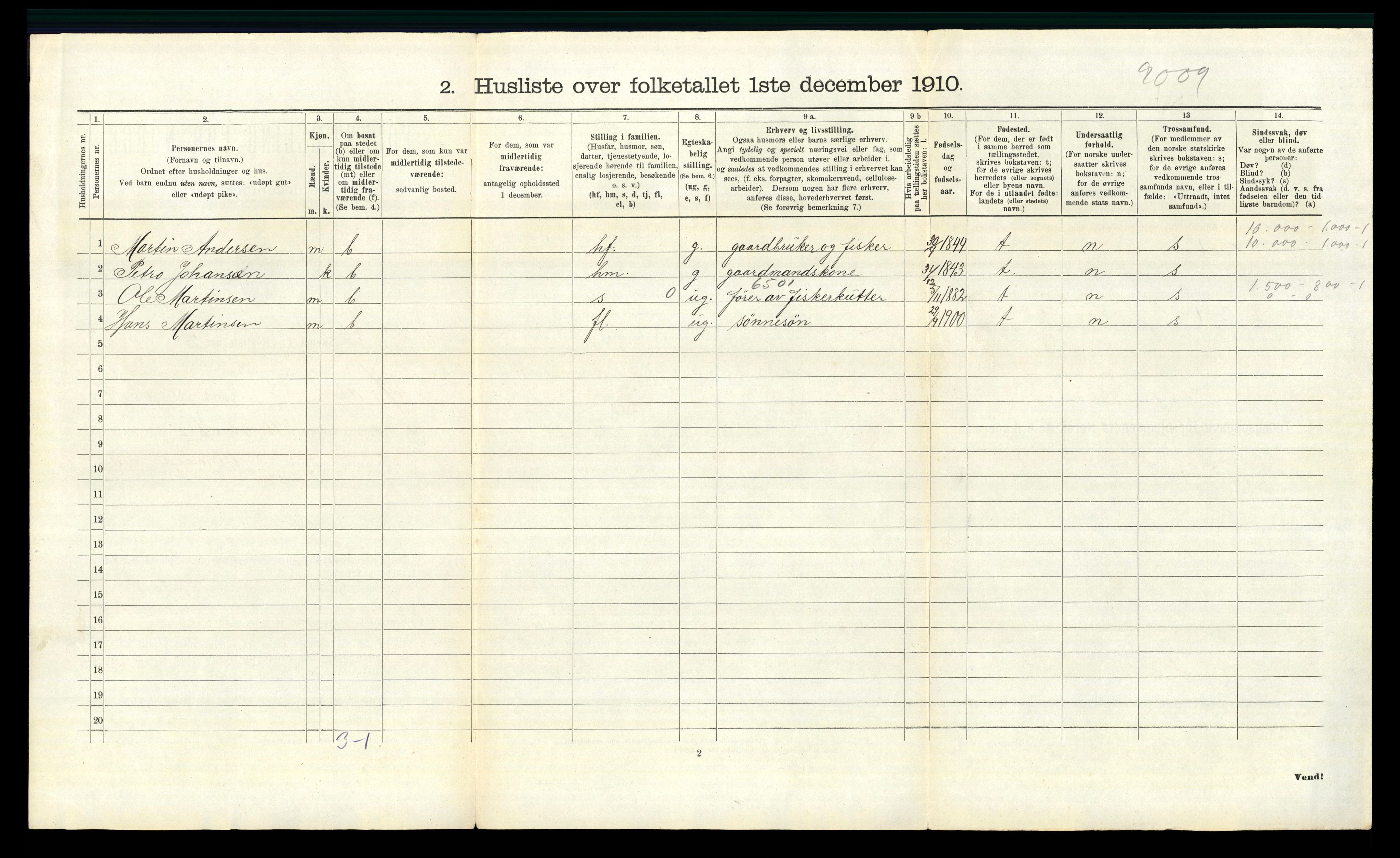 RA, 1910 census for Hvaler, 1910, p. 1397