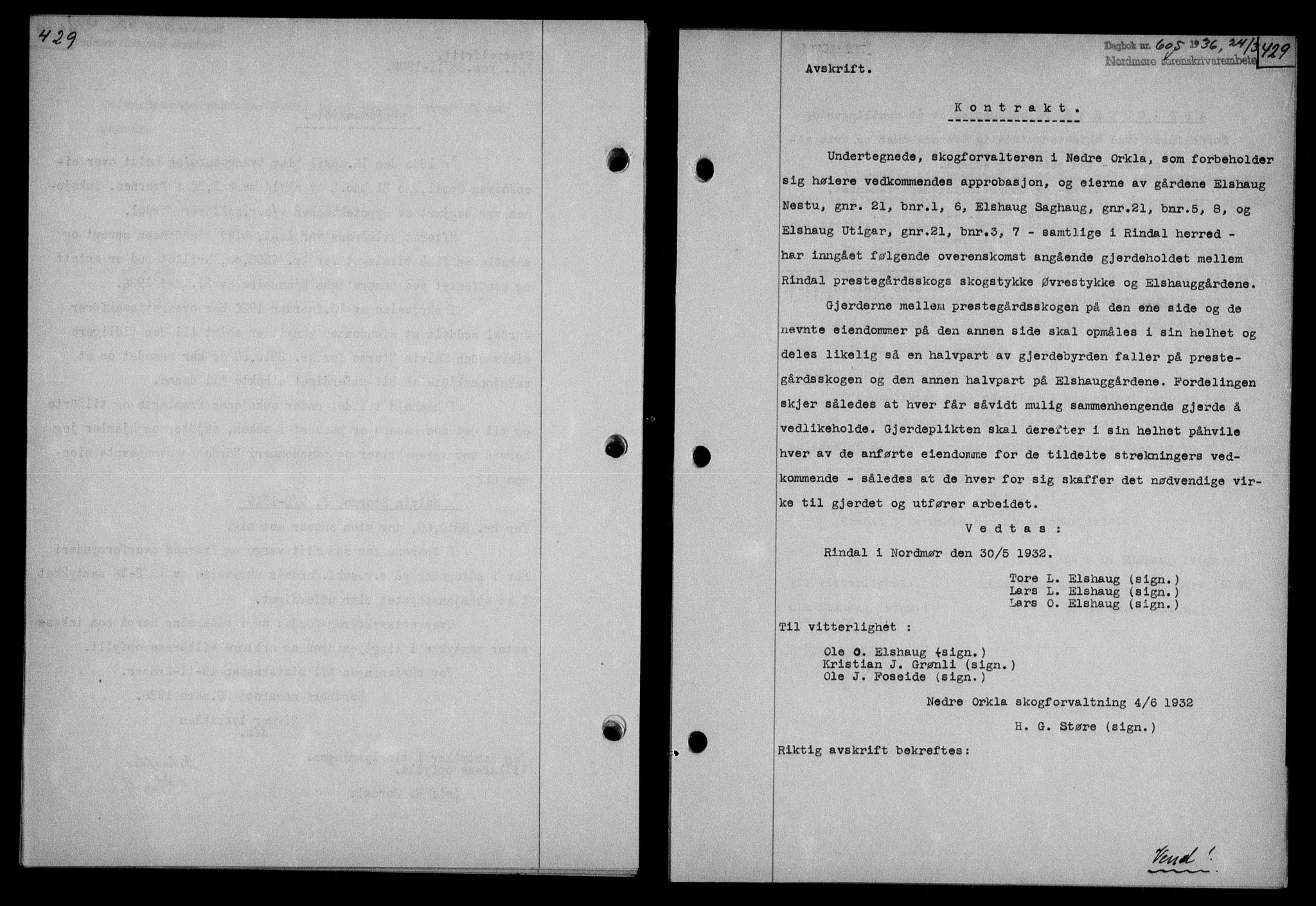 Nordmøre sorenskriveri, AV/SAT-A-4132/1/2/2Ca/L0087: Mortgage book no. 77, 1935-1936, Deed date: 24.03.1936