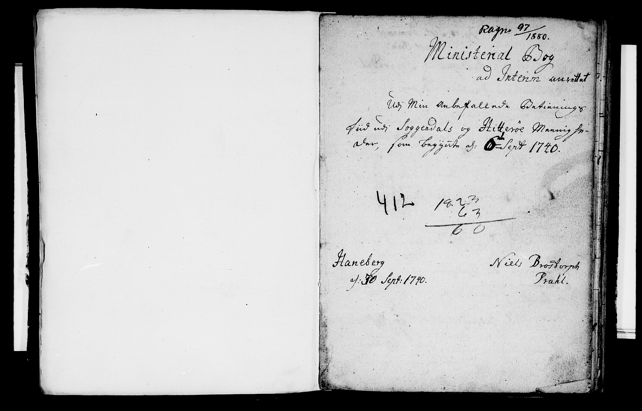 Sokndal sokneprestkontor, SAST/A-101808: Parish register (official) no. A 2, 1740-1743