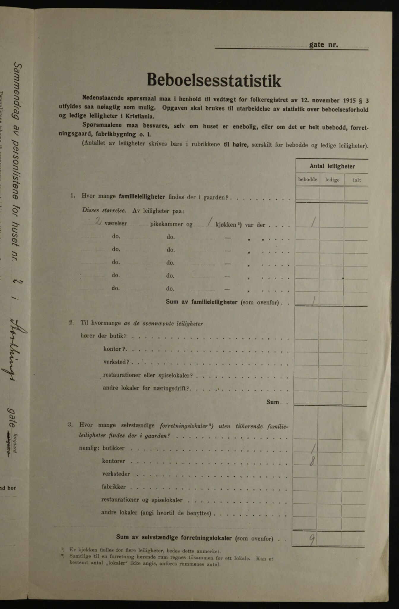 OBA, Municipal Census 1923 for Kristiania, 1923, p. 114617