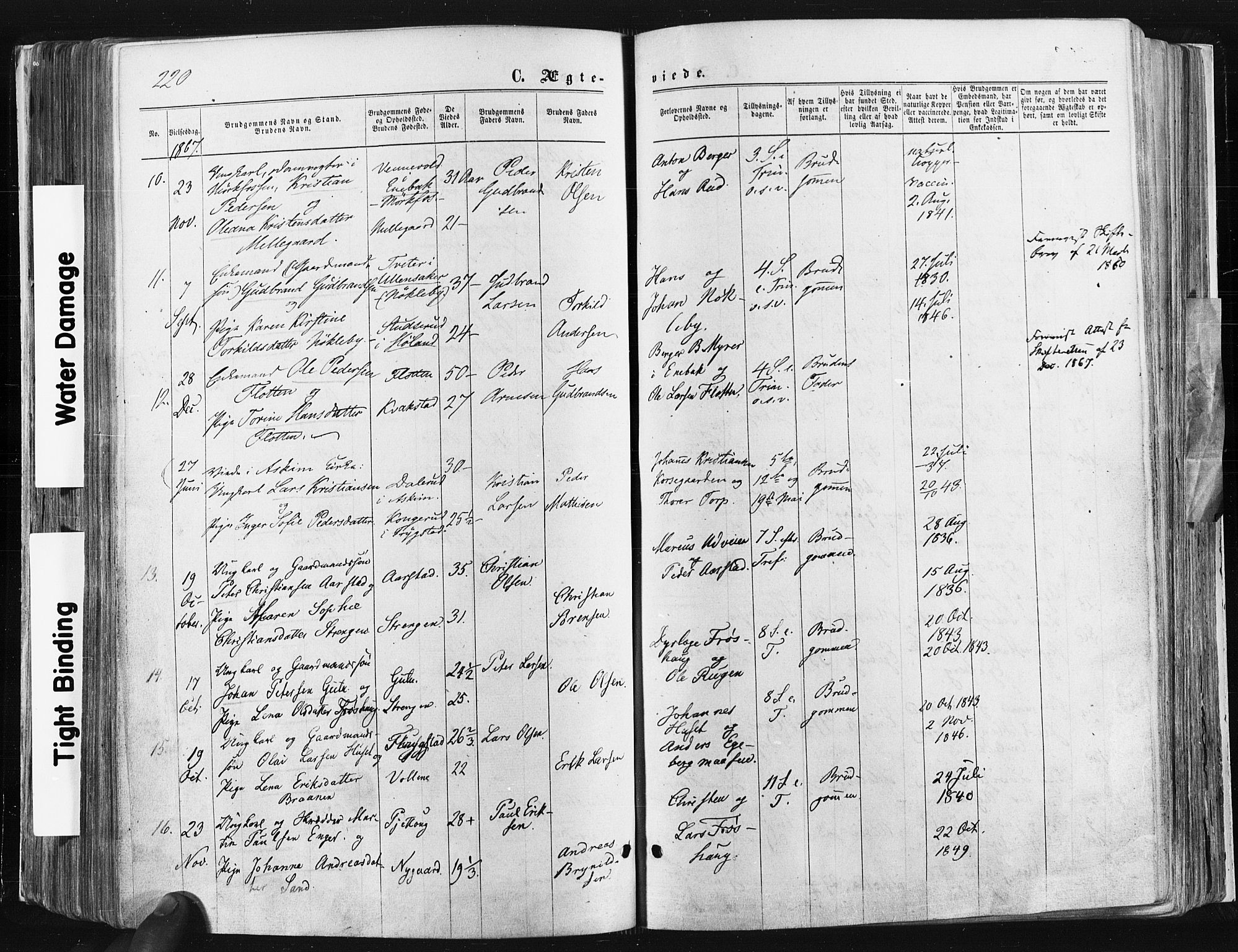 Trøgstad prestekontor Kirkebøker, AV/SAO-A-10925/F/Fa/L0009: Parish register (official) no. I 9, 1865-1877, p. 220