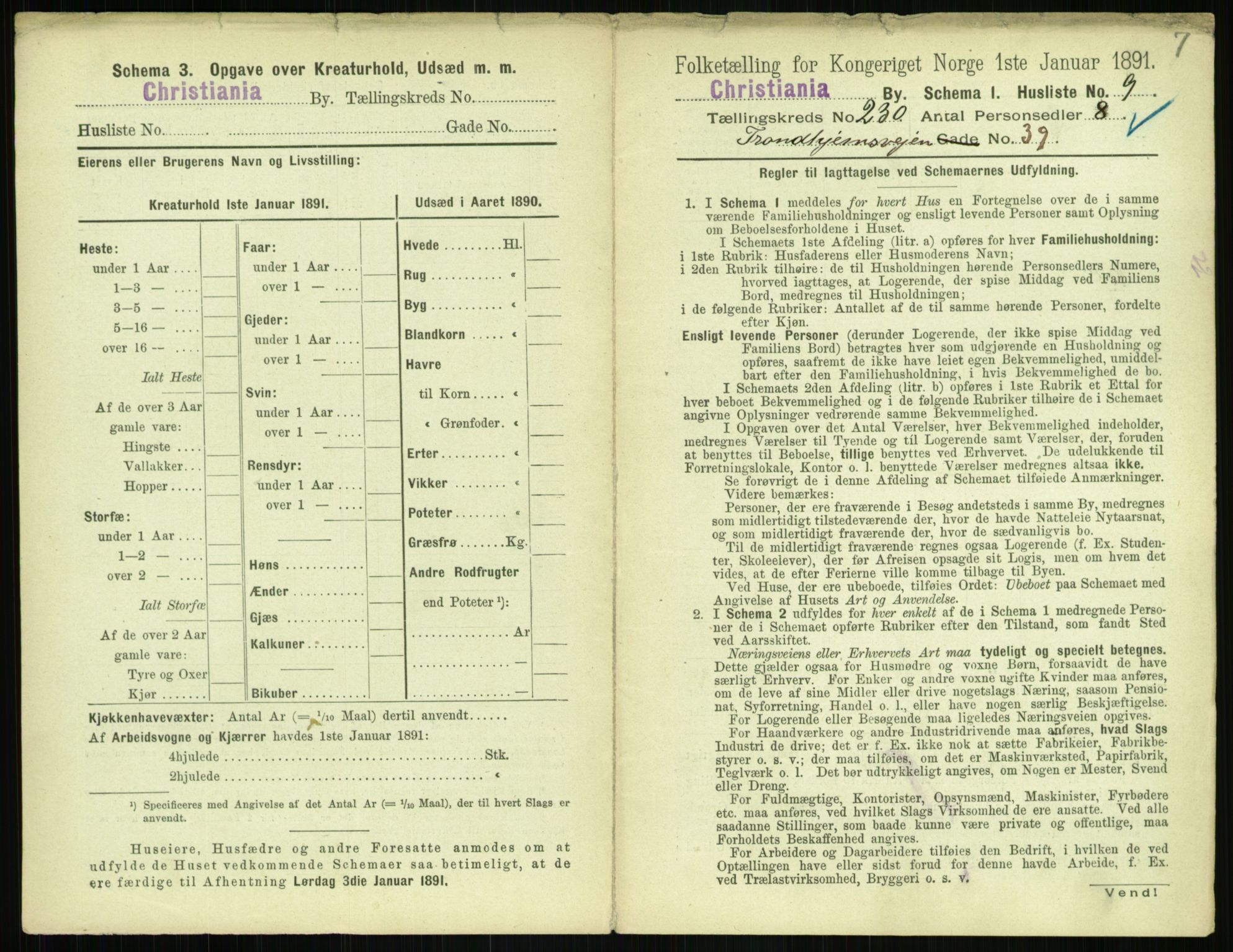 RA, 1891 census for 0301 Kristiania, 1891, p. 142130