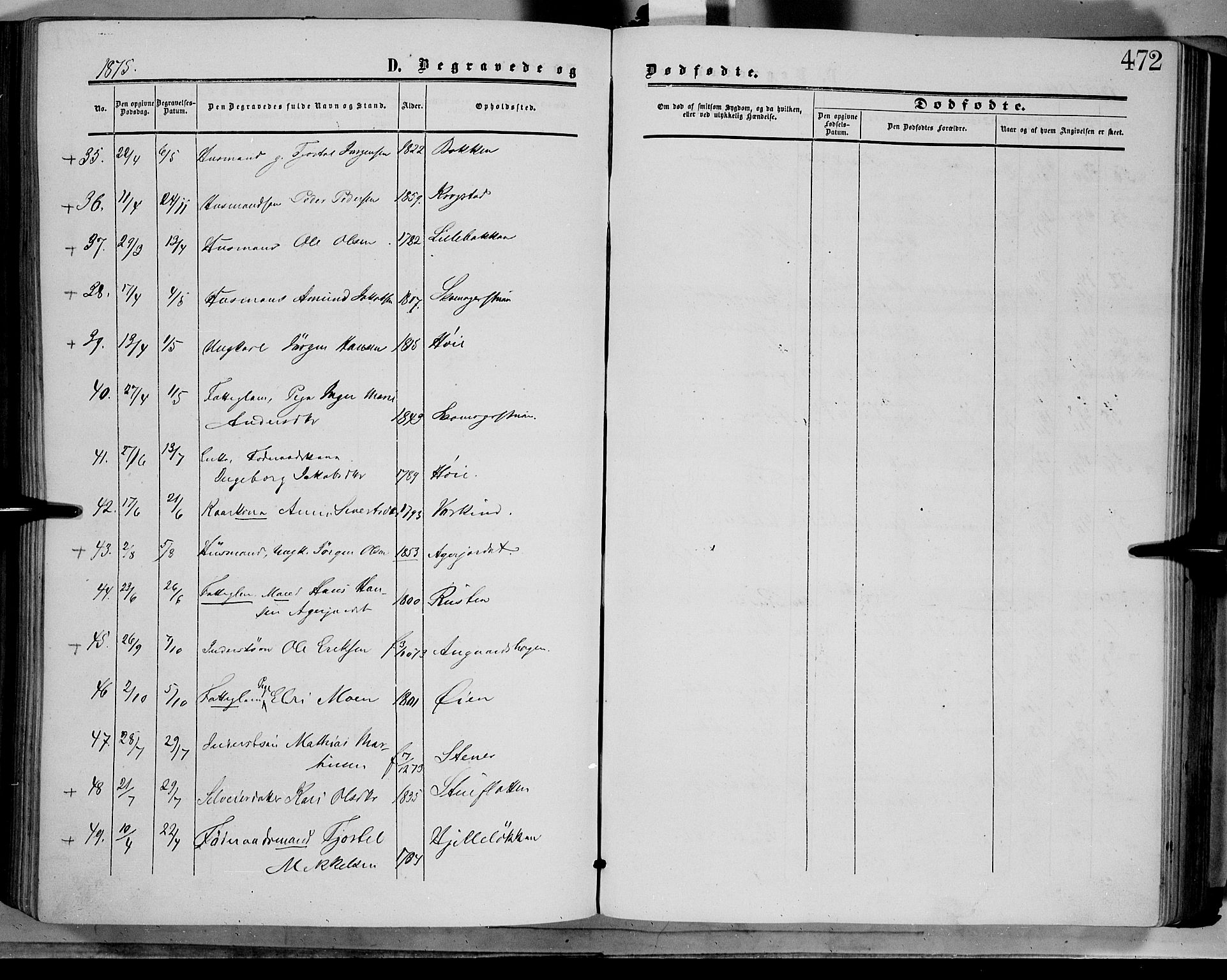 Dovre prestekontor, SAH/PREST-066/H/Ha/Haa/L0001: Parish register (official) no. 1, 1854-1878, p. 472