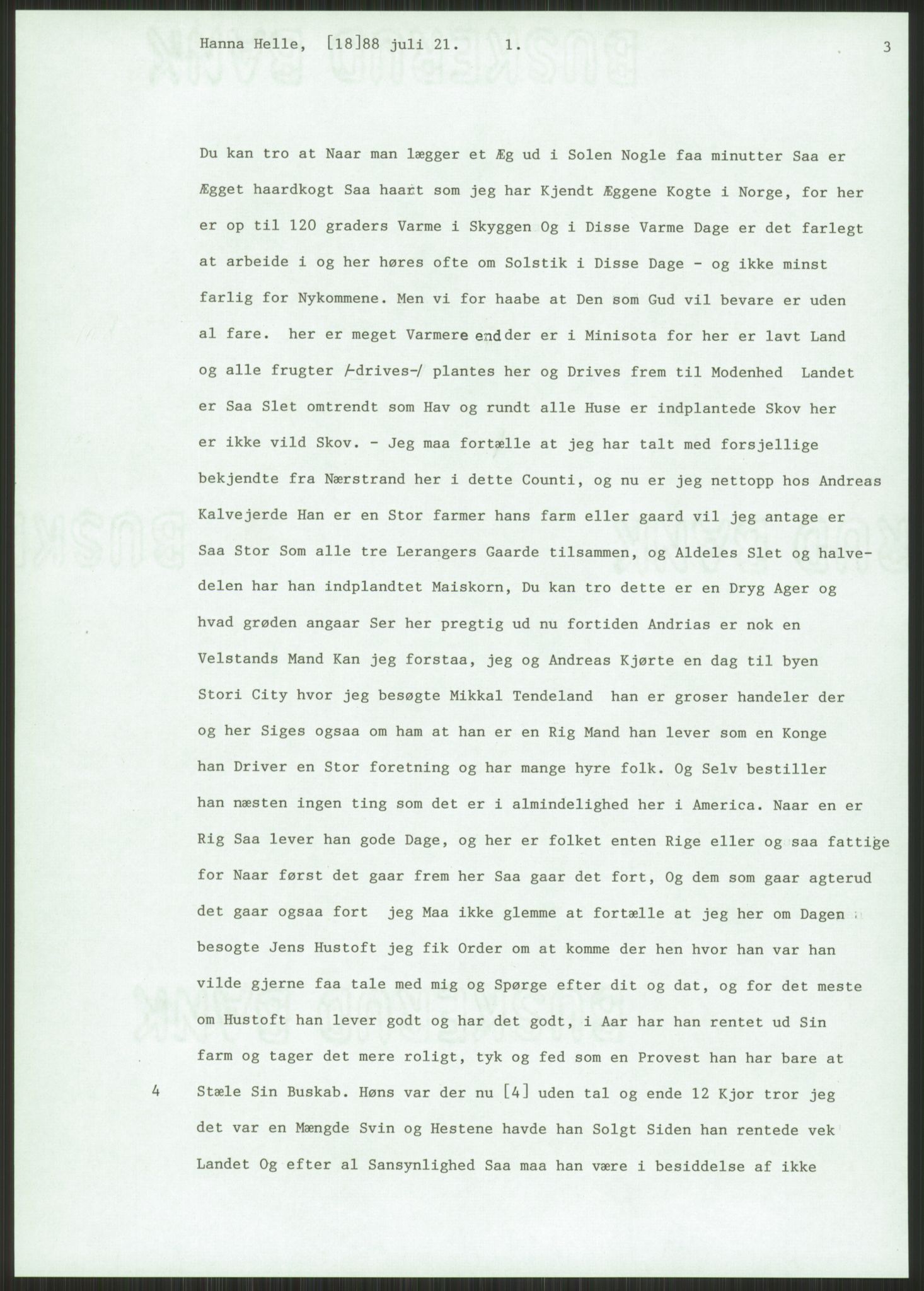 Samlinger til kildeutgivelse, Amerikabrevene, AV/RA-EA-4057/F/L0029: Innlån fra Rogaland: Helle - Tysvær, 1838-1914, p. 25