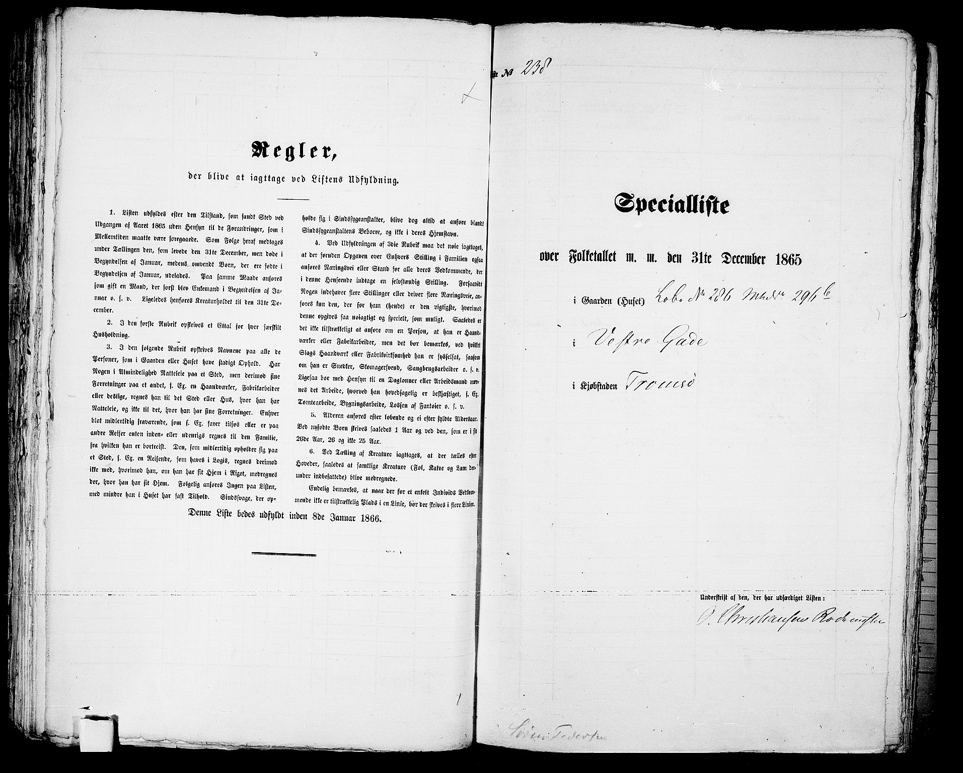 RA, 1865 census for Tromsø, 1865, p. 492