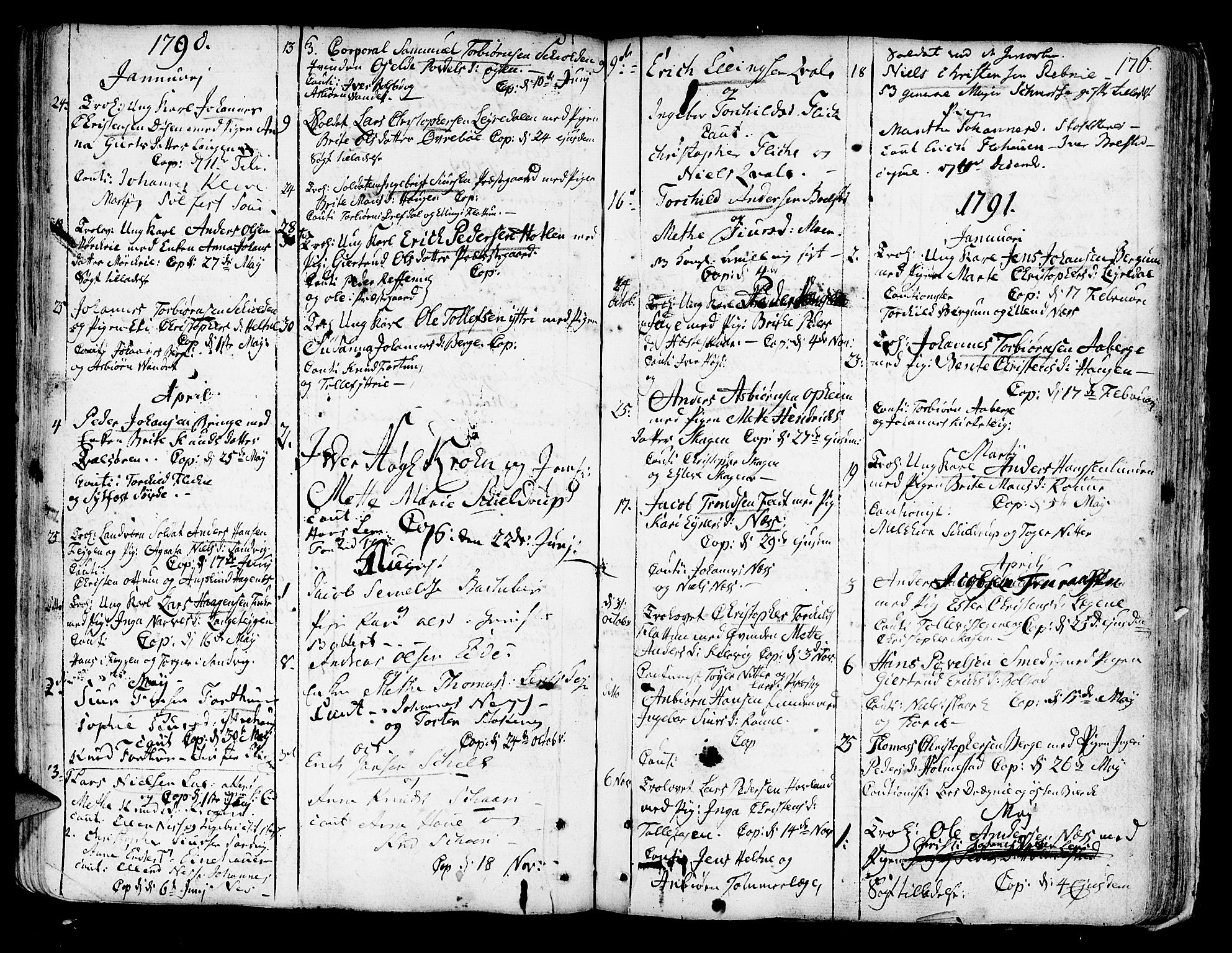 Luster sokneprestembete, SAB/A-81101/H/Haa/Haaa/L0001: Parish register (official) no. A 1, 1731-1803, p. 176