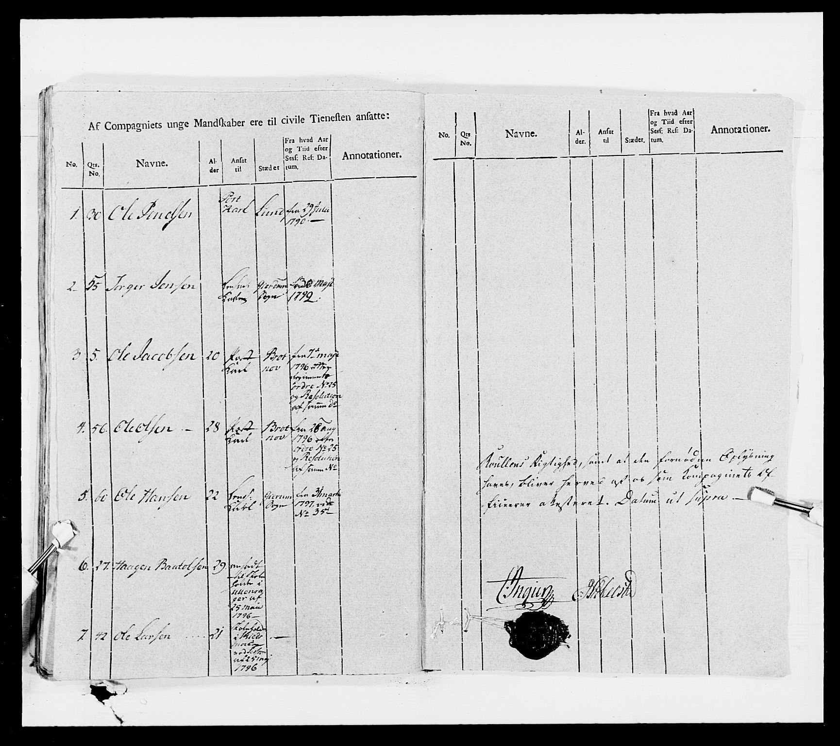 Generalitets- og kommissariatskollegiet, Det kongelige norske kommissariatskollegium, AV/RA-EA-5420/E/Eh/L0007: Akershusiske dragonregiment, 1800-1804, p. 397