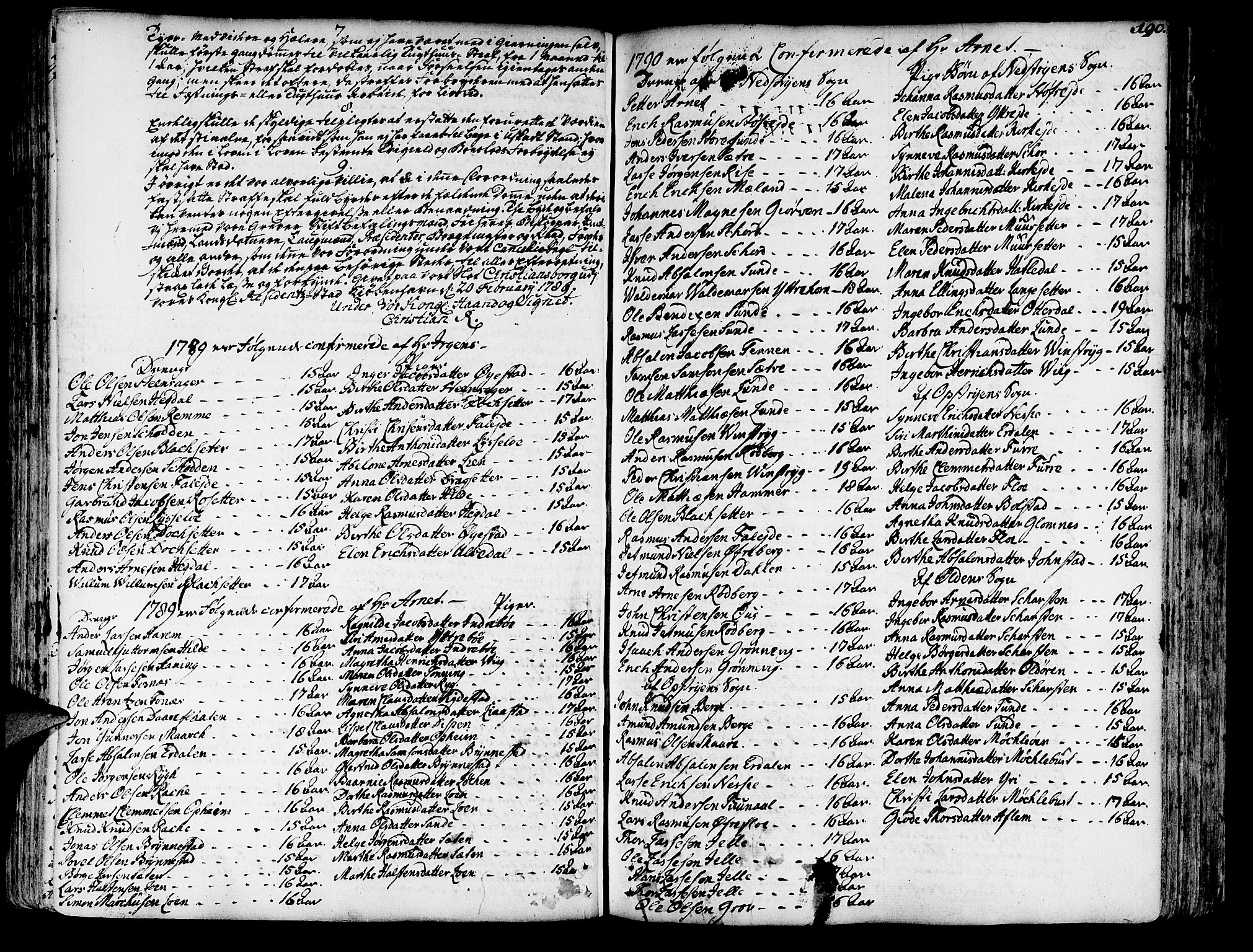 Innvik sokneprestembete, SAB/A-80501: Other parish register no. I.2.A, 1750-1835, p. 190