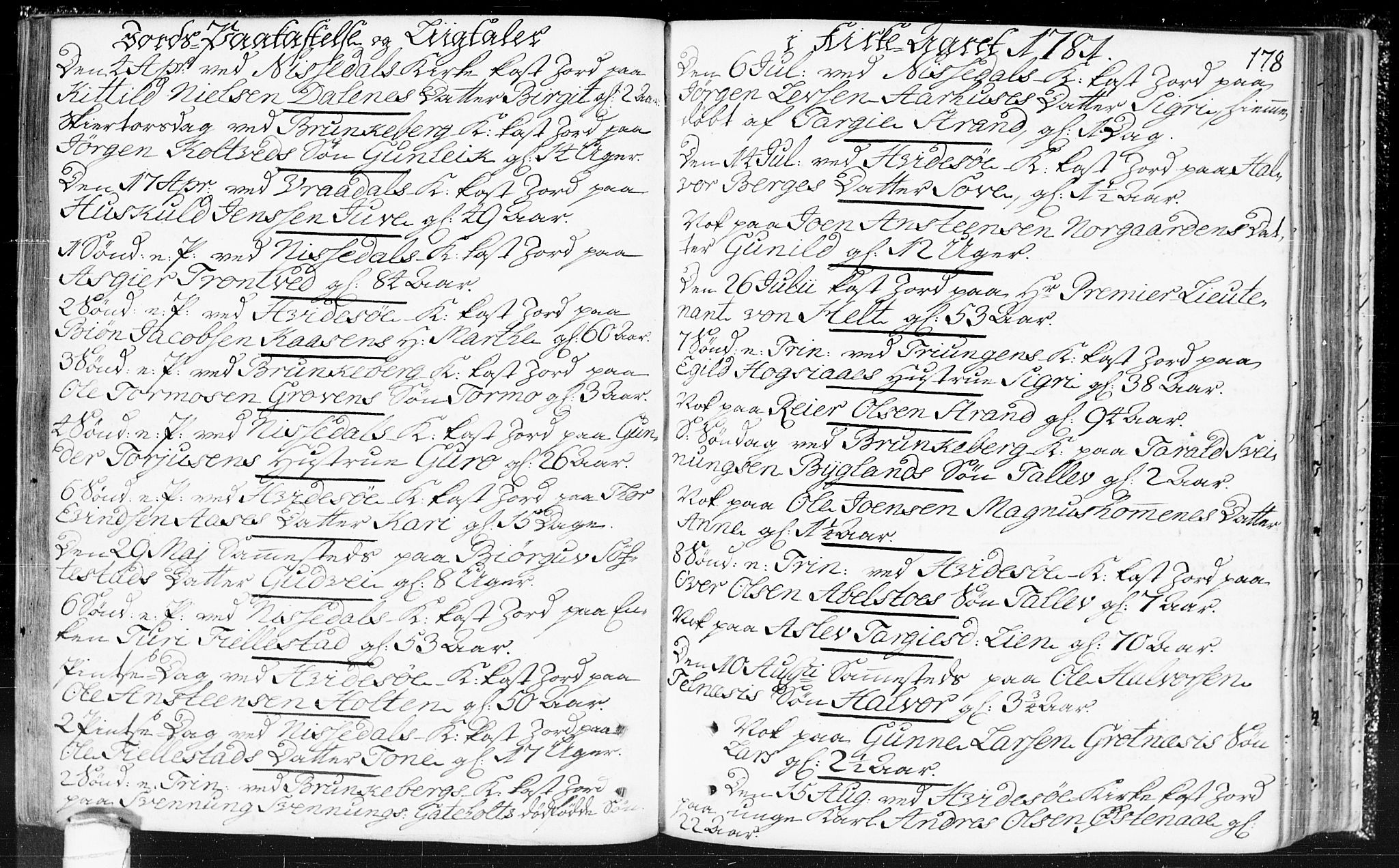 Kviteseid kirkebøker, SAKO/A-276/F/Fa/L0002: Parish register (official) no. I 2, 1773-1786, p. 178
