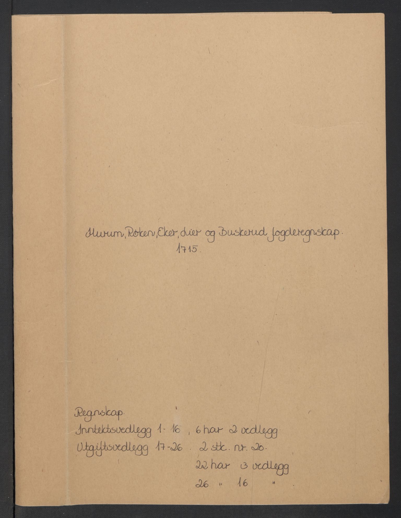 Rentekammeret inntil 1814, Reviderte regnskaper, Fogderegnskap, AV/RA-EA-4092/R31/L1710: Fogderegnskap Hurum, Røyken, Eiker, Lier og Buskerud, 1715-1716, p. 2