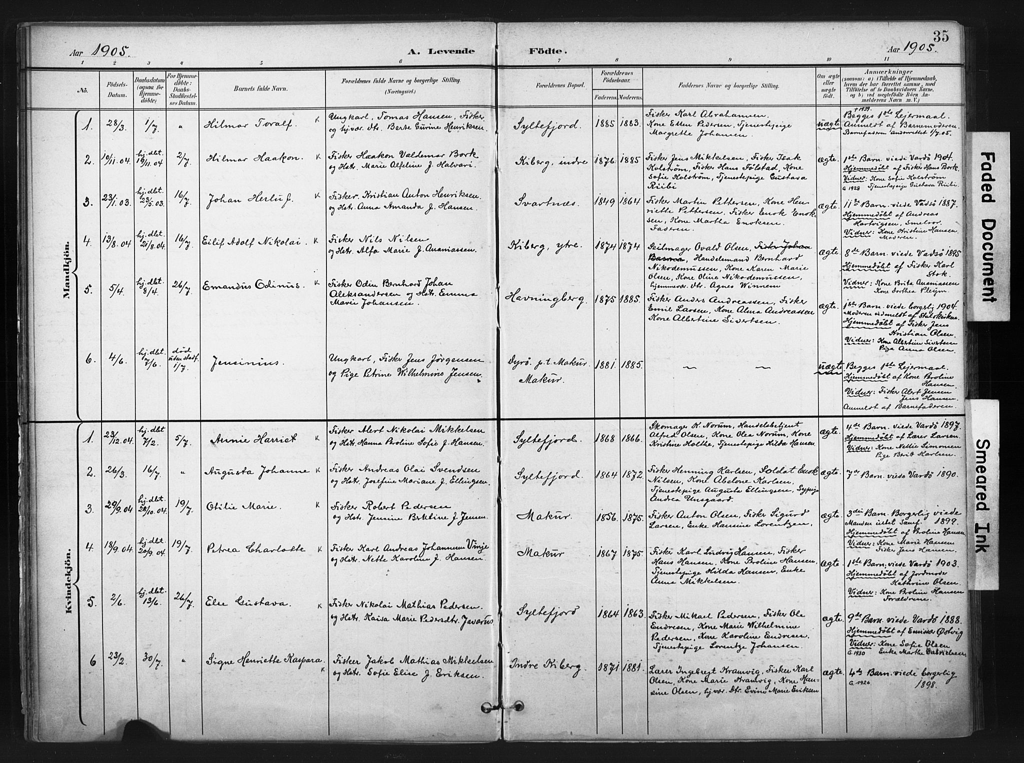 Vardø sokneprestkontor, AV/SATØ-S-1332/H/Ha/L0011kirke: Parish register (official) no. 11, 1897-1911, p. 35