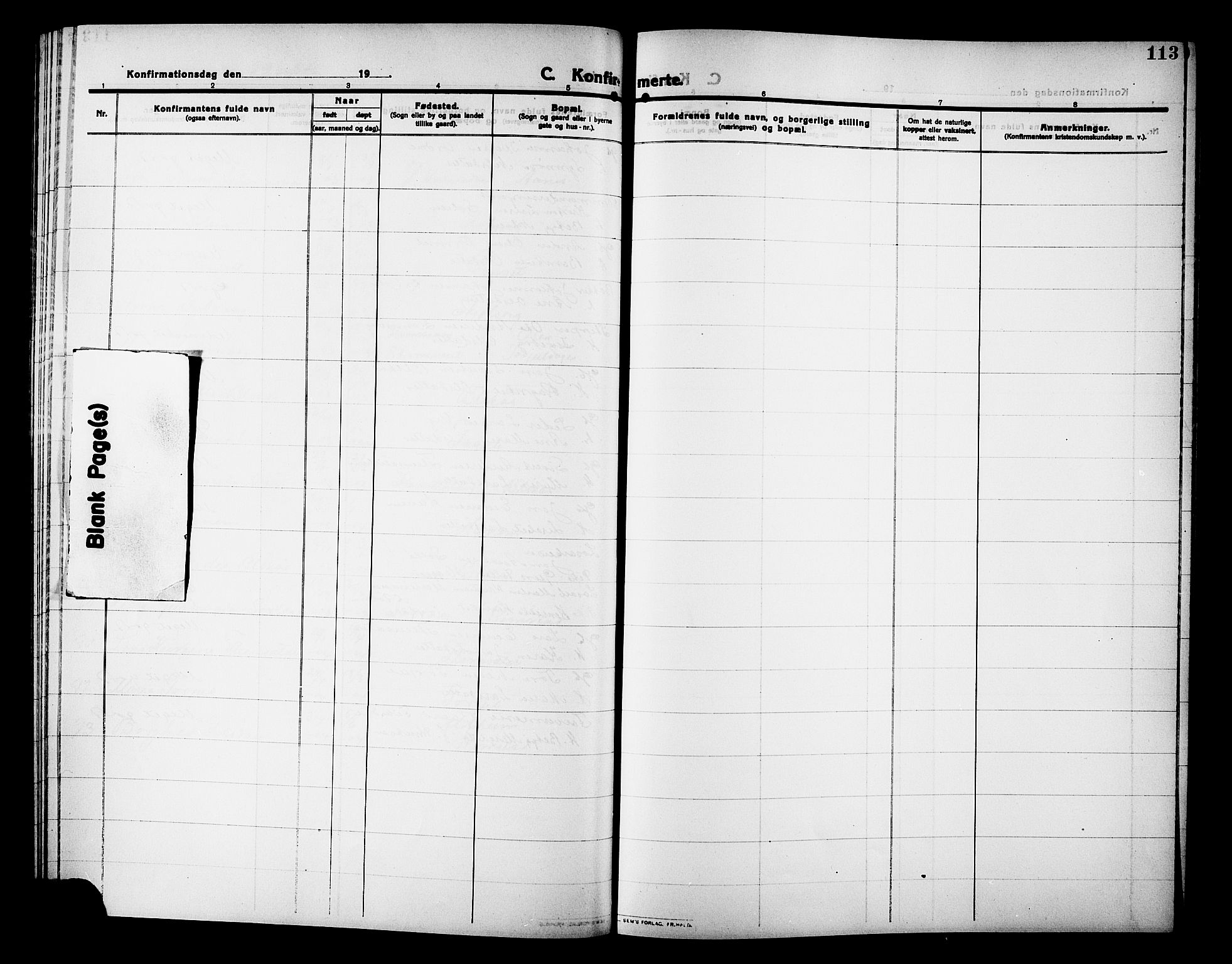 Ministerialprotokoller, klokkerbøker og fødselsregistre - Møre og Romsdal, AV/SAT-A-1454/586/L0993: Parish register (copy) no. 586C04, 1910-1918, p. 113