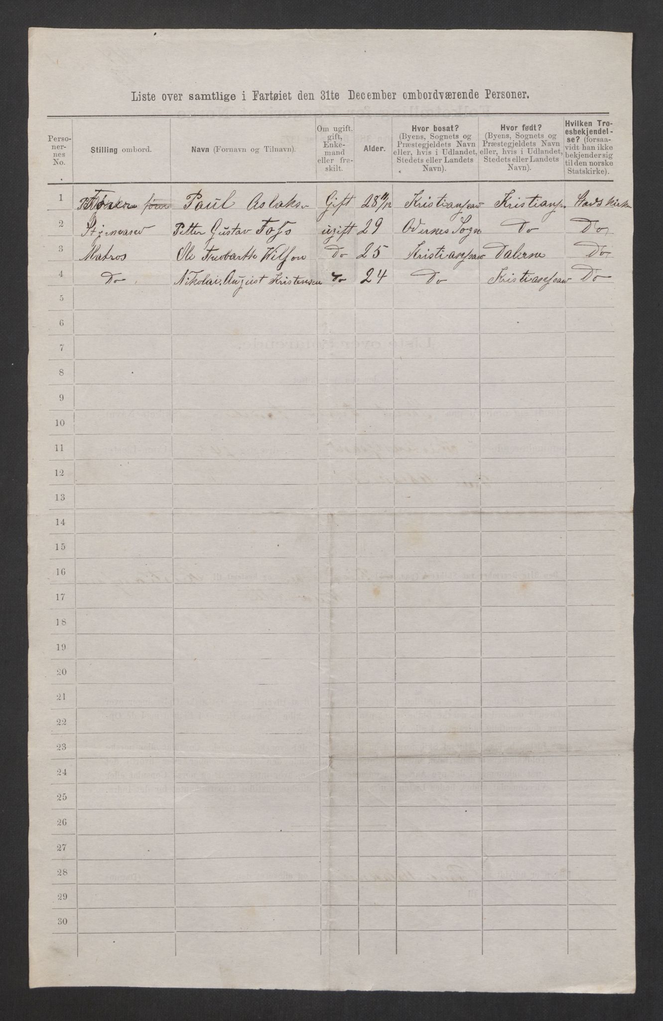 RA, 1875 census, lists of crew on ships: Ships in domestic ports, 1875, p. 397