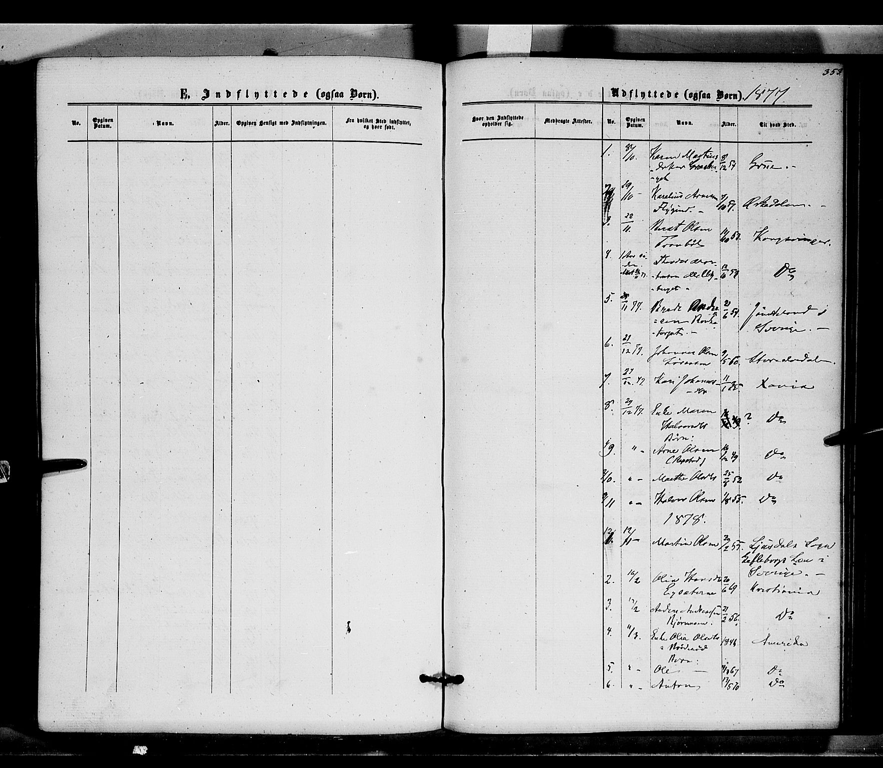 Brandval prestekontor, SAH/PREST-034/H/Ha/Haa/L0001: Parish register (official) no. 1, 1864-1879, p. 353