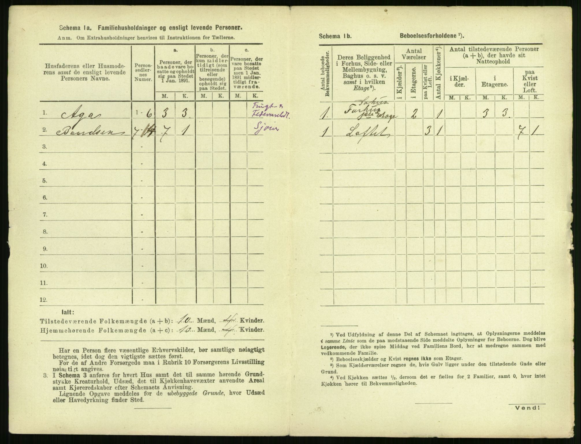 RA, 1891 census for 1106 Haugesund, 1891, p. 322