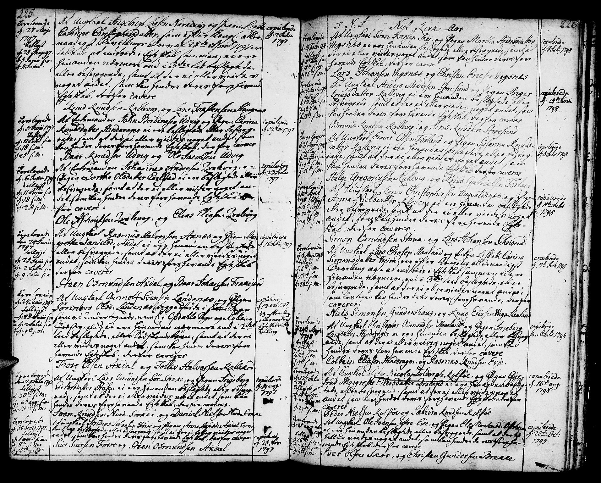 Avaldsnes sokneprestkontor, AV/SAST-A -101851/H/Ha/Haa/L0002: Parish register (official) no. A 2, 1765-1800, p. 225-226