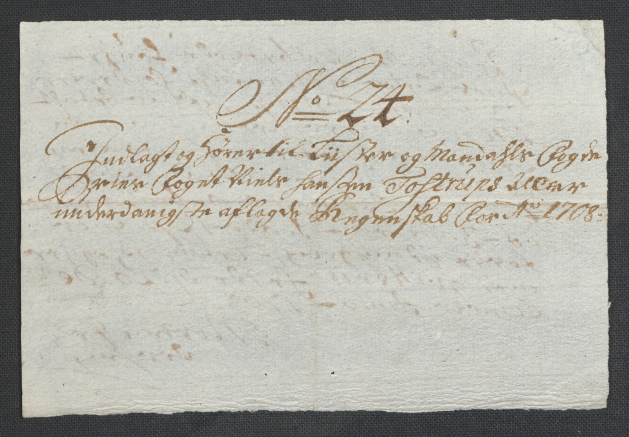 Rentekammeret inntil 1814, Reviderte regnskaper, Fogderegnskap, AV/RA-EA-4092/R43/L2552: Fogderegnskap Lista og Mandal, 1705-1709, p. 120