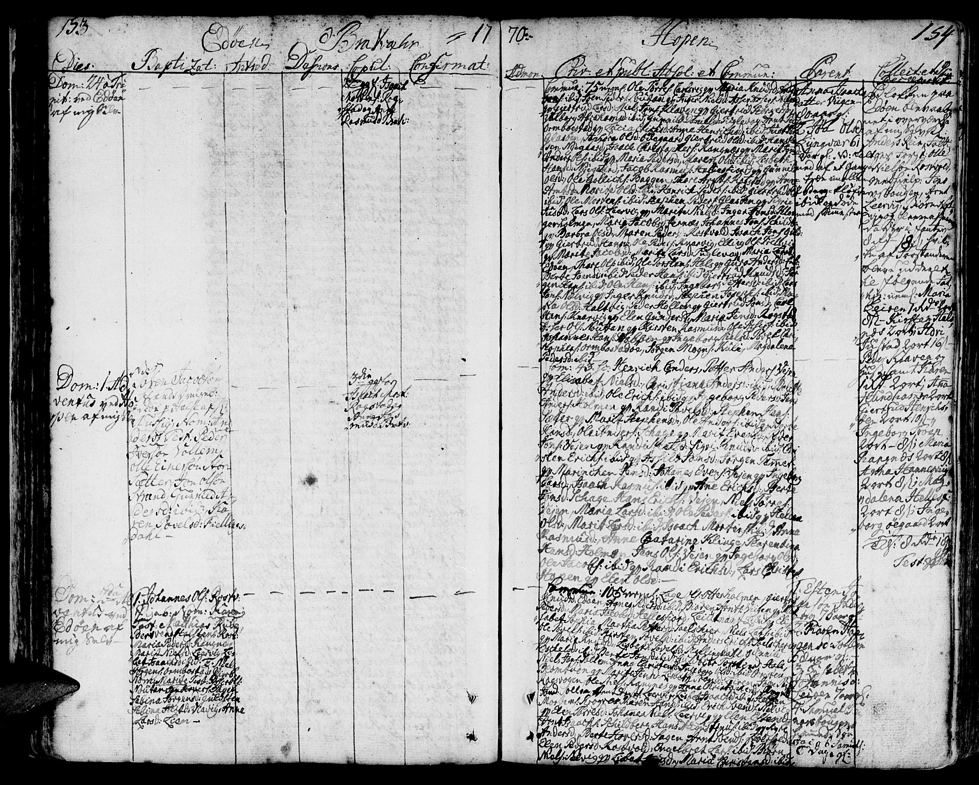 Ministerialprotokoller, klokkerbøker og fødselsregistre - Møre og Romsdal, AV/SAT-A-1454/581/L0932: Parish register (official) no. 581A02, 1767-1823, p. 153-154