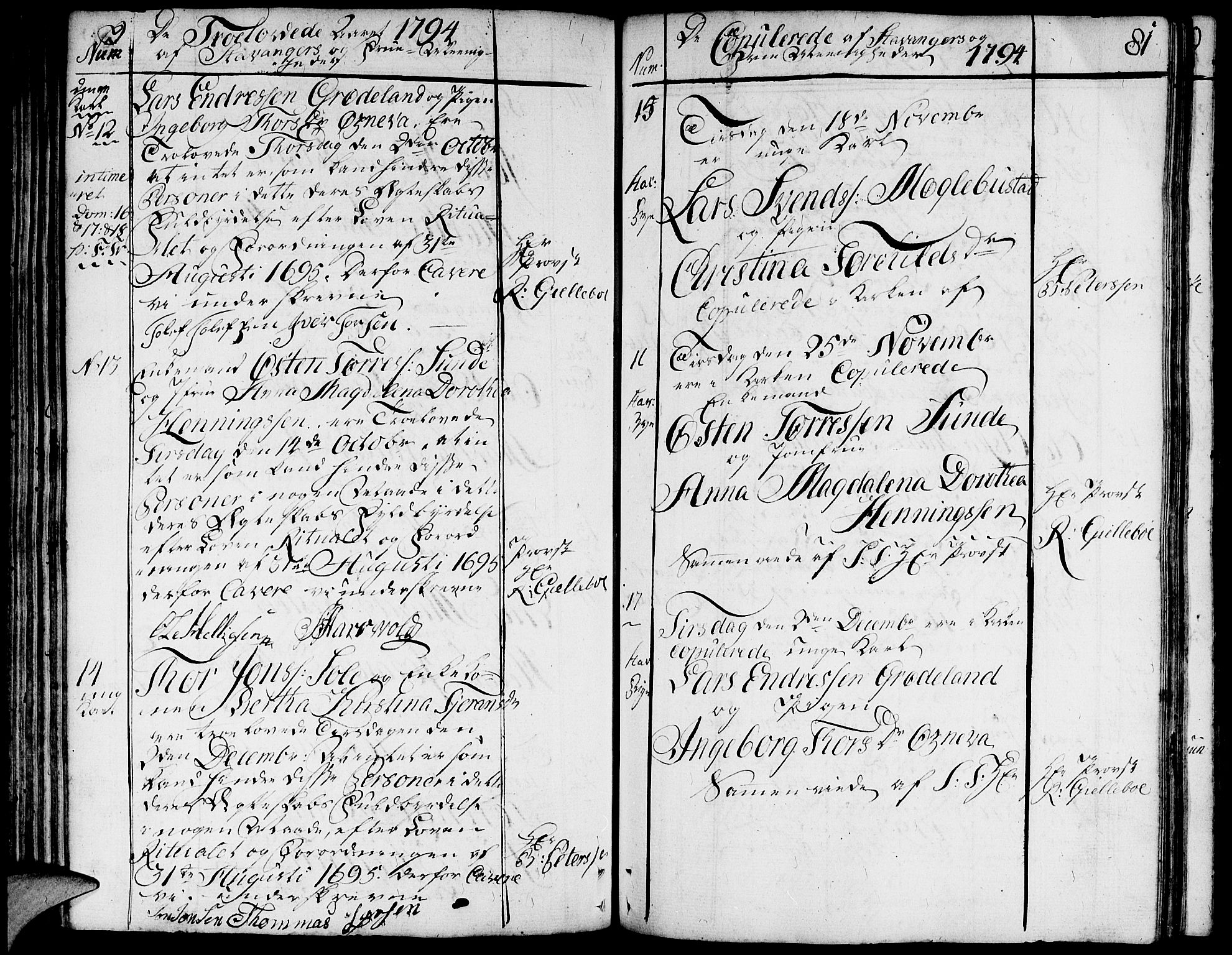 Domkirken sokneprestkontor, AV/SAST-A-101812/001/30/30BA/L0006: Parish register (official) no. A 6, 1783-1815, p. 81