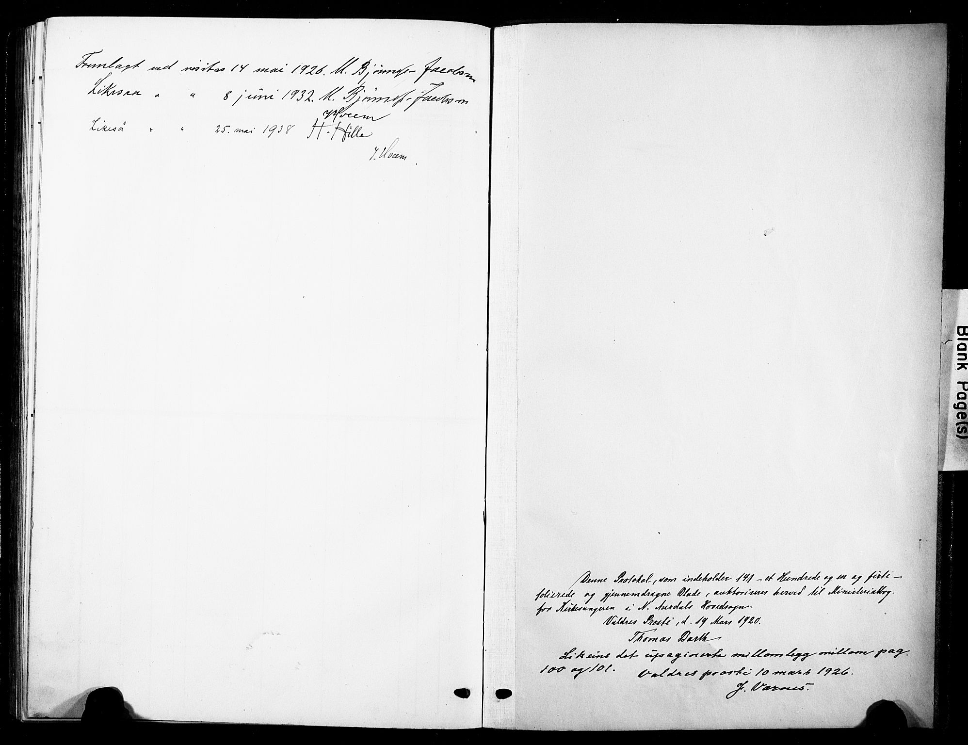 Nord-Aurdal prestekontor, SAH/PREST-132/H/Ha/Hab/L0016: Parish register (copy) no. 16, 1920-1932
