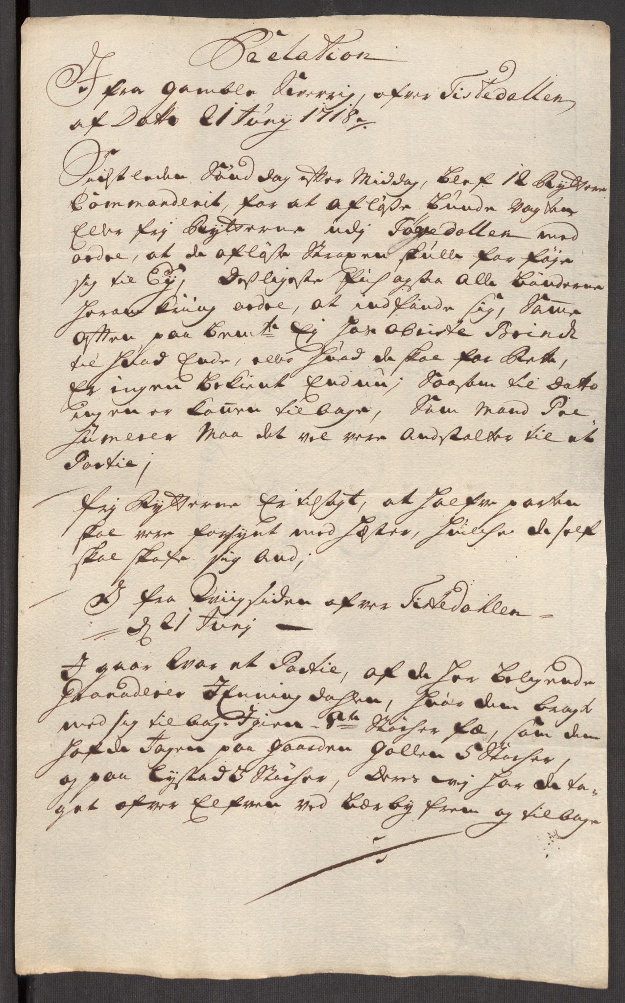 Kommanderende general (KG I) med Det norske krigsdirektorium, AV/RA-EA-5419/E/Eb/L0012: Kunnskap om fienden, kronologisk ordnet, 1718-1719, p. 32