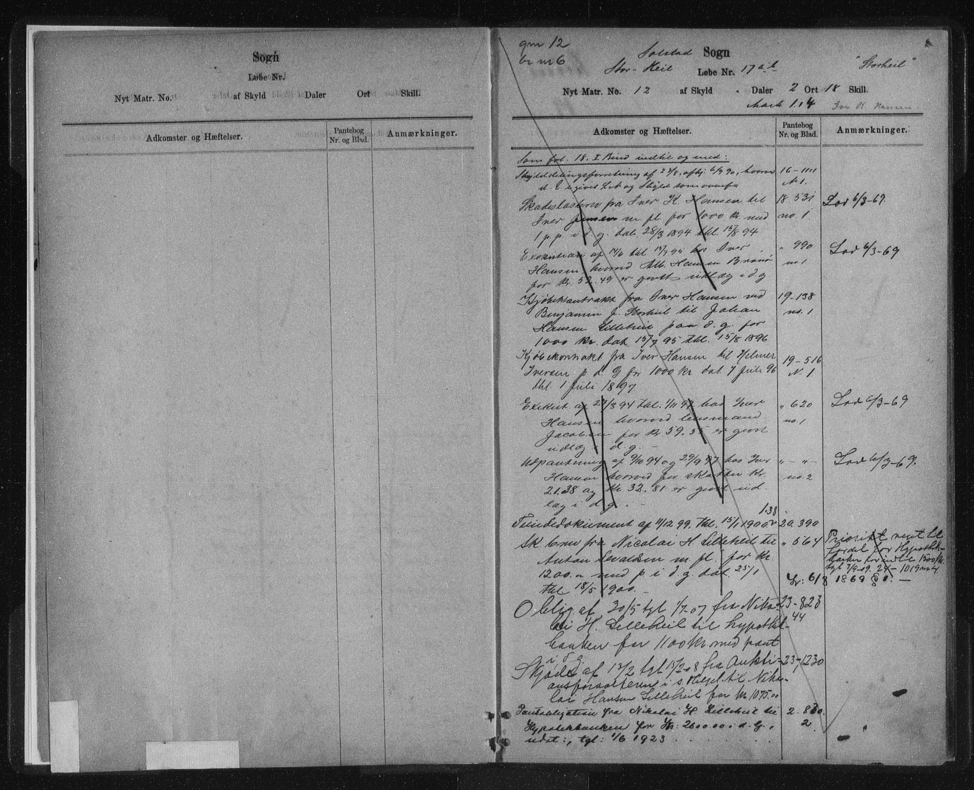 Brønnøy sorenskriveri, SAT/A-4170/1/2/2A/L0002: Mortgage register no. 2, 1883-1927, p. 9