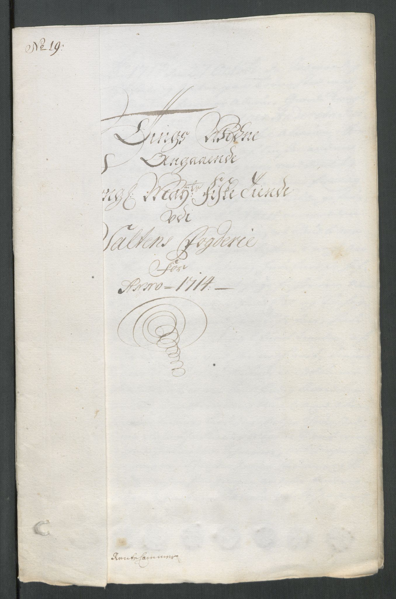 Rentekammeret inntil 1814, Reviderte regnskaper, Fogderegnskap, RA/EA-4092/R66/L4584: Fogderegnskap Salten, 1714, p. 260