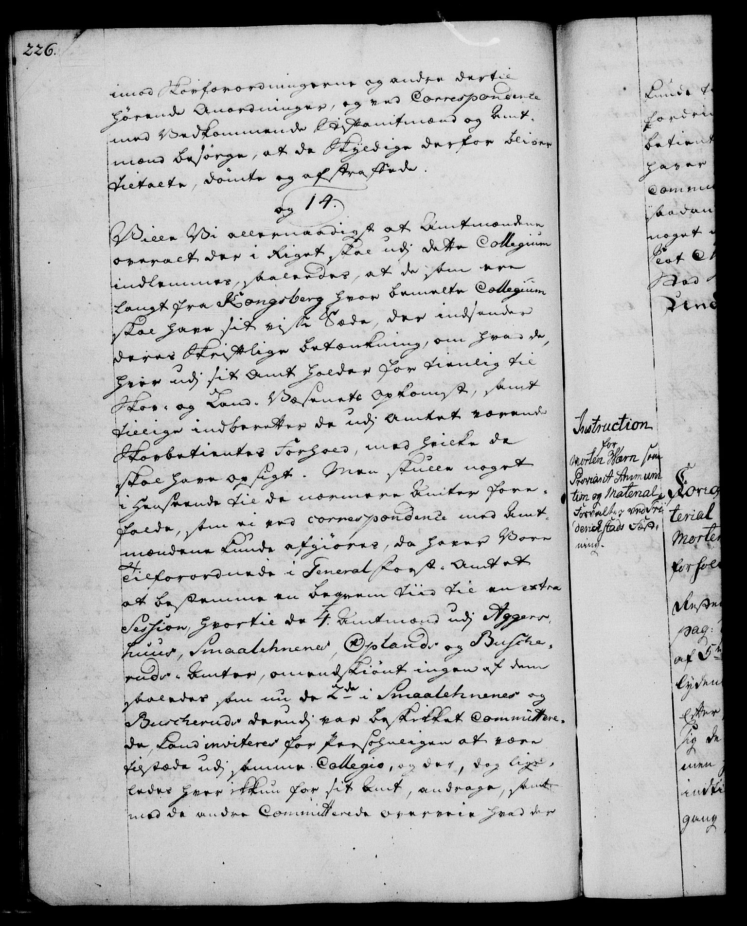 Rentekammeret, Kammerkanselliet, RA/EA-3111/G/Gg/Ggi/L0003: Norsk instruksjonsprotokoll med register (merket RK 53.36), 1751-1775, p. 226