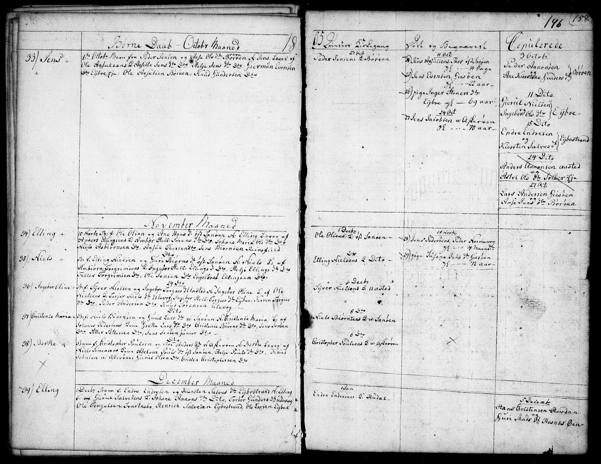 Dypvåg sokneprestkontor, SAK/1111-0007/F/Fb/Fba/L0007: Parish register (copy) no. B 7, 1762-1810, p. 146