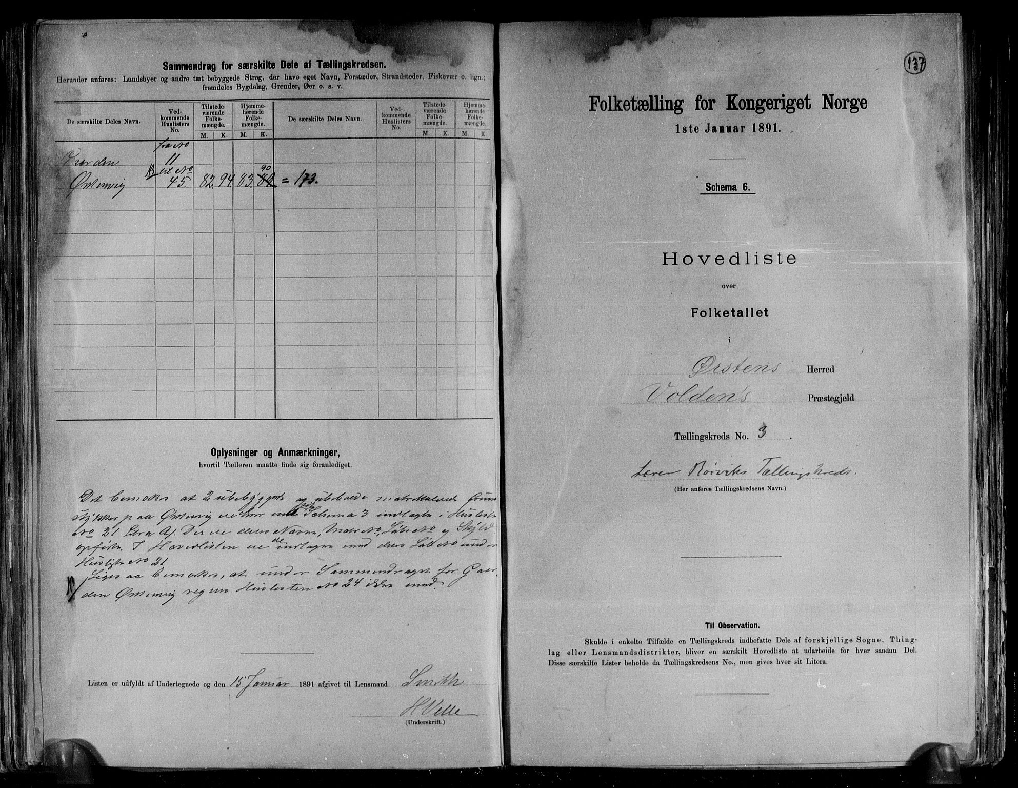 RA, 1891 census for 1520 Ørsta, 1891, p. 11