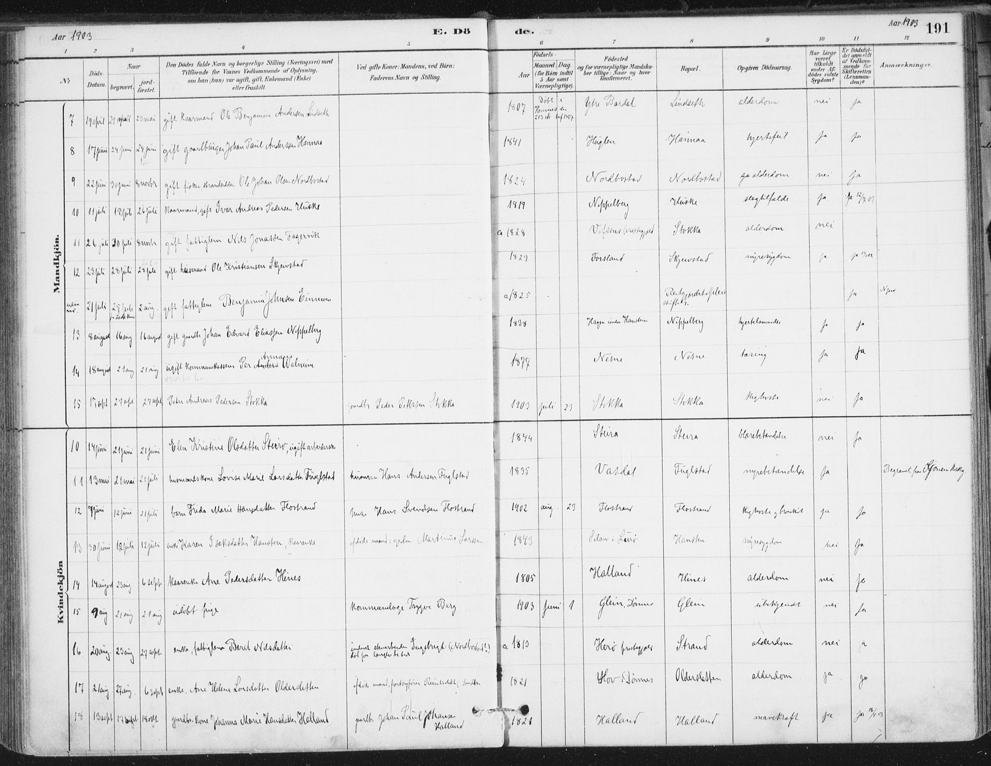 Ministerialprotokoller, klokkerbøker og fødselsregistre - Nordland, AV/SAT-A-1459/838/L0553: Parish register (official) no. 838A11, 1880-1910, p. 191