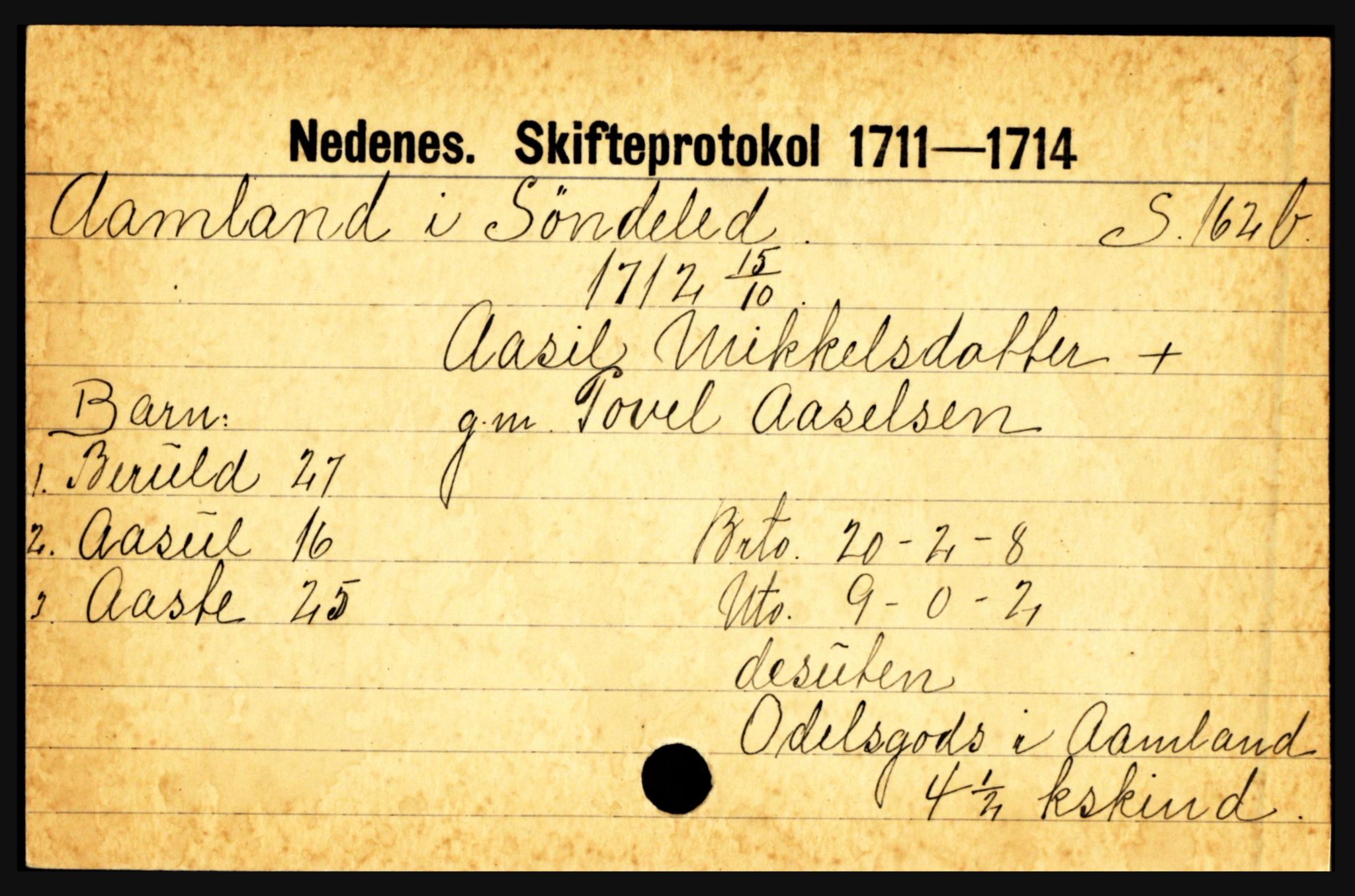 Nedenes sorenskriveri før 1824, AV/SAK-1221-0007/H, p. 35041