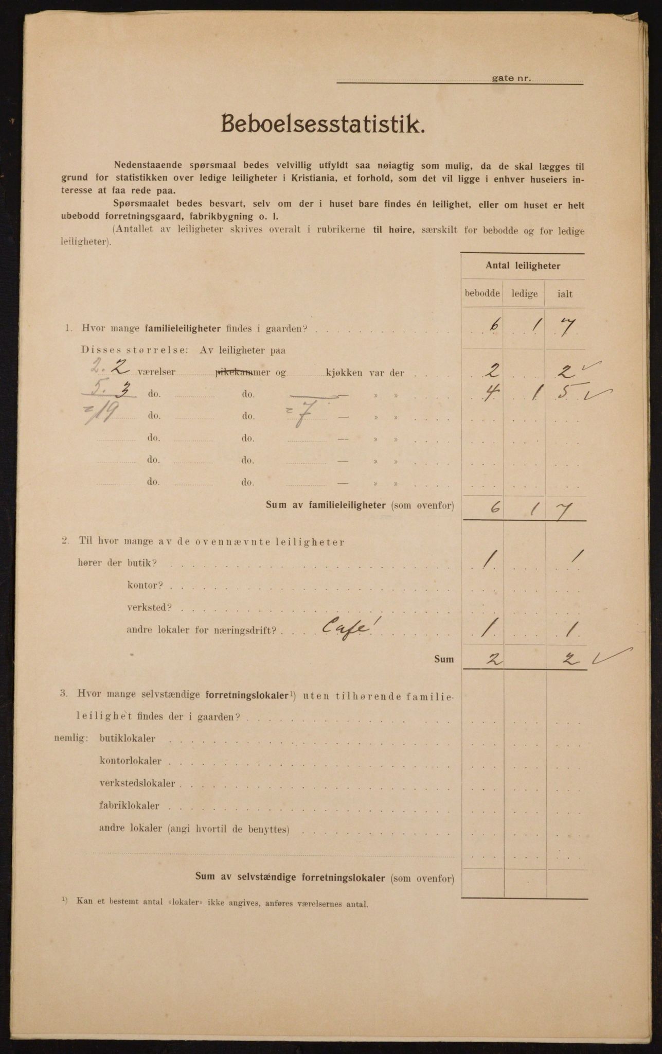 OBA, Municipal Census 1910 for Kristiania, 1910, p. 82172