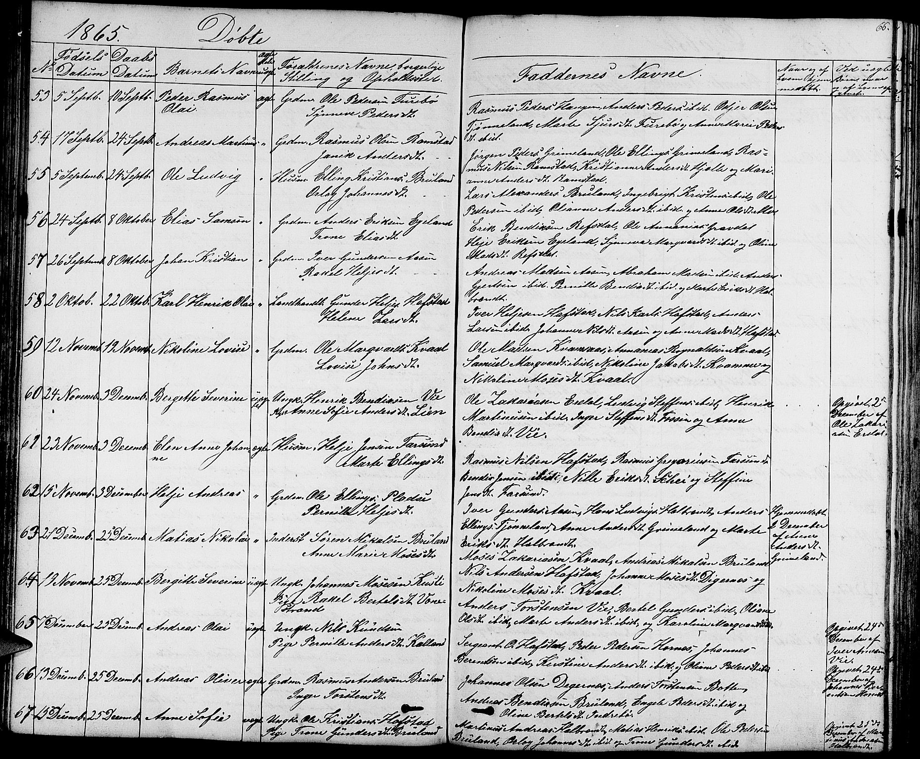 Førde sokneprestembete, AV/SAB-A-79901/H/Hab/Haba/L0001: Parish register (copy) no. A 1, 1853-1880, p. 66