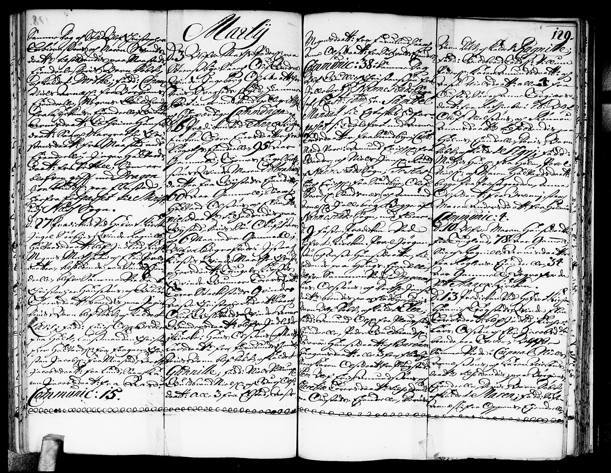 Ullensaker prestekontor Kirkebøker, AV/SAO-A-10236a/F/Fa/L0003: Parish register (official) no. I 3, 1711-1720, p. 129