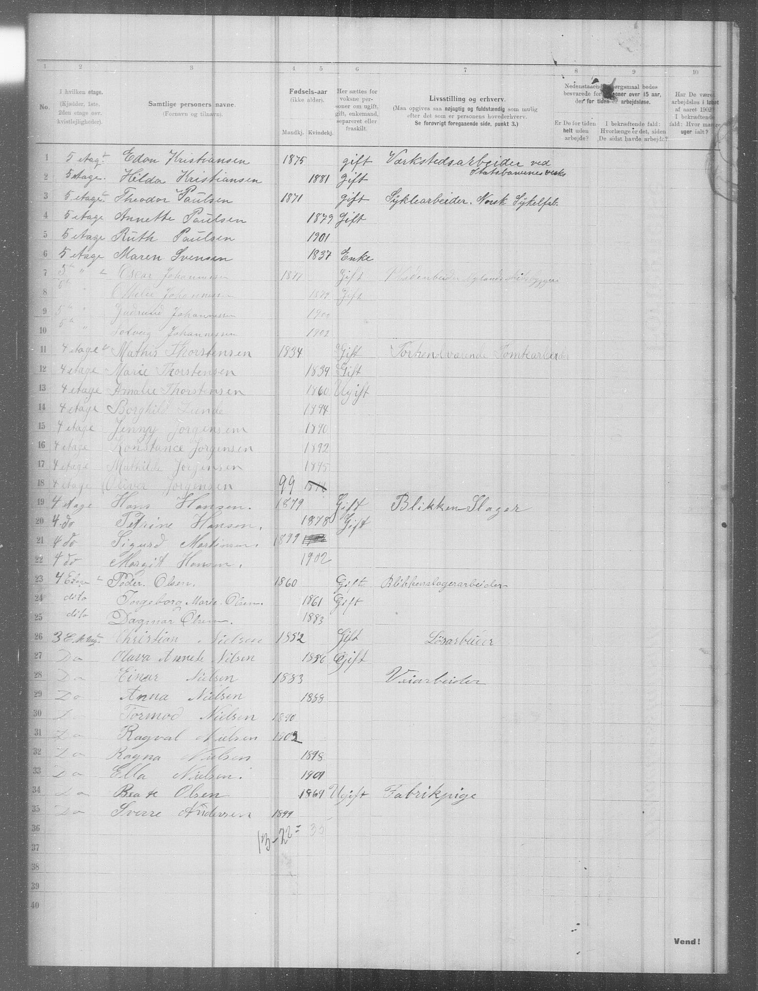 OBA, Municipal Census 1902 for Kristiania, 1902, p. 8179