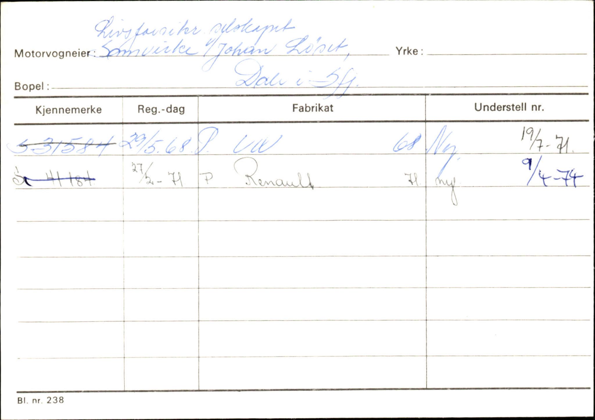 Statens vegvesen, Sogn og Fjordane vegkontor, AV/SAB-A-5301/4/F/L0126: Eigarregister Fjaler M-Å. Leikanger A-Å, 1945-1975, p. 150