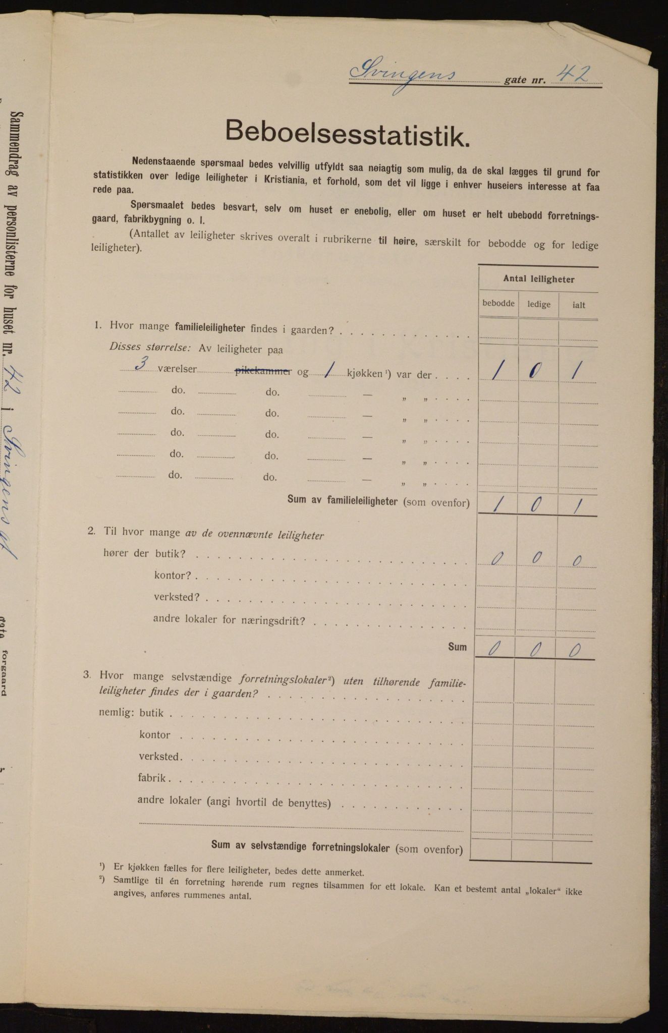 OBA, Municipal Census 1912 for Kristiania, 1912, p. 106260