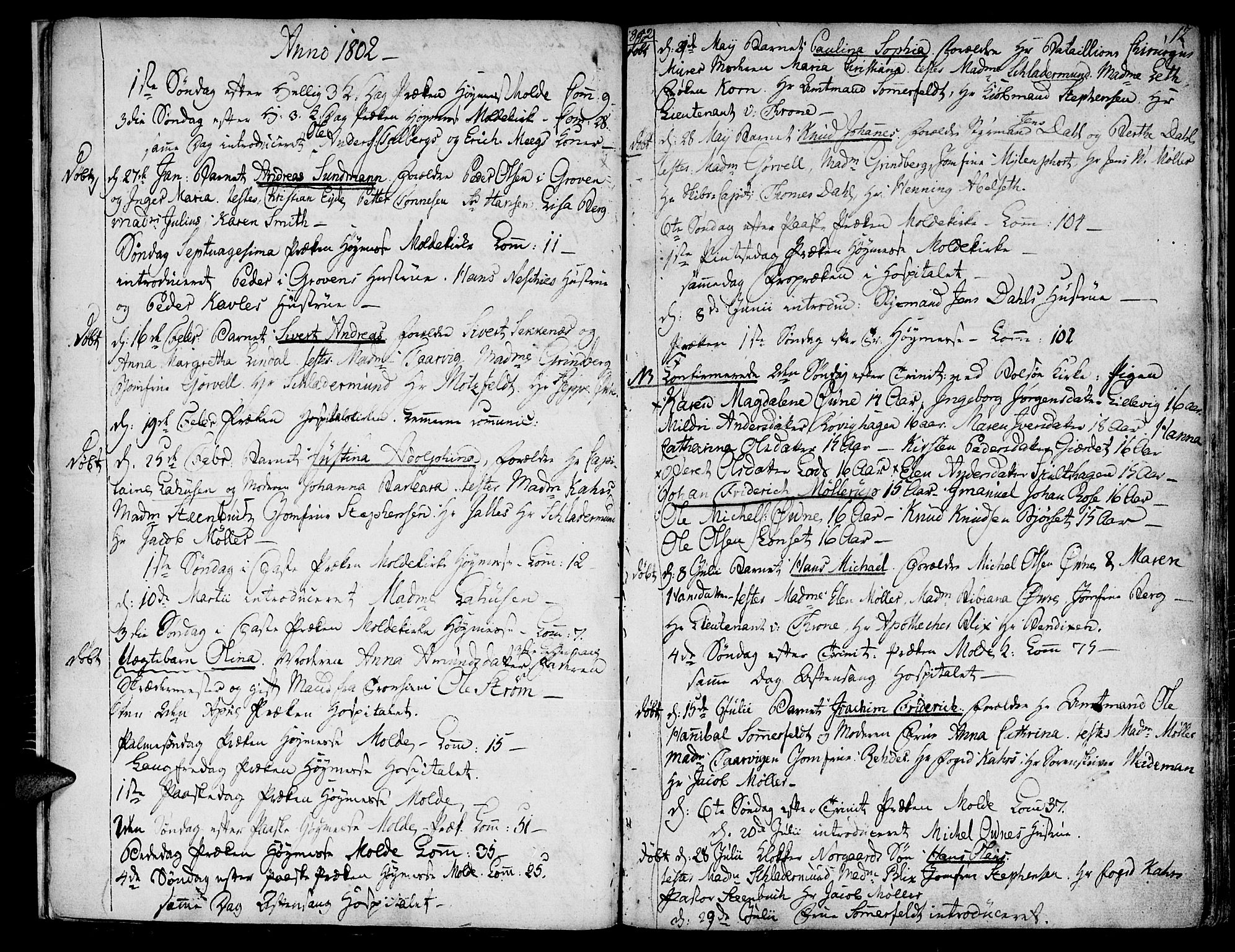 Ministerialprotokoller, klokkerbøker og fødselsregistre - Møre og Romsdal, AV/SAT-A-1454/558/L0687: Parish register (official) no. 558A01, 1798-1818, p. 12