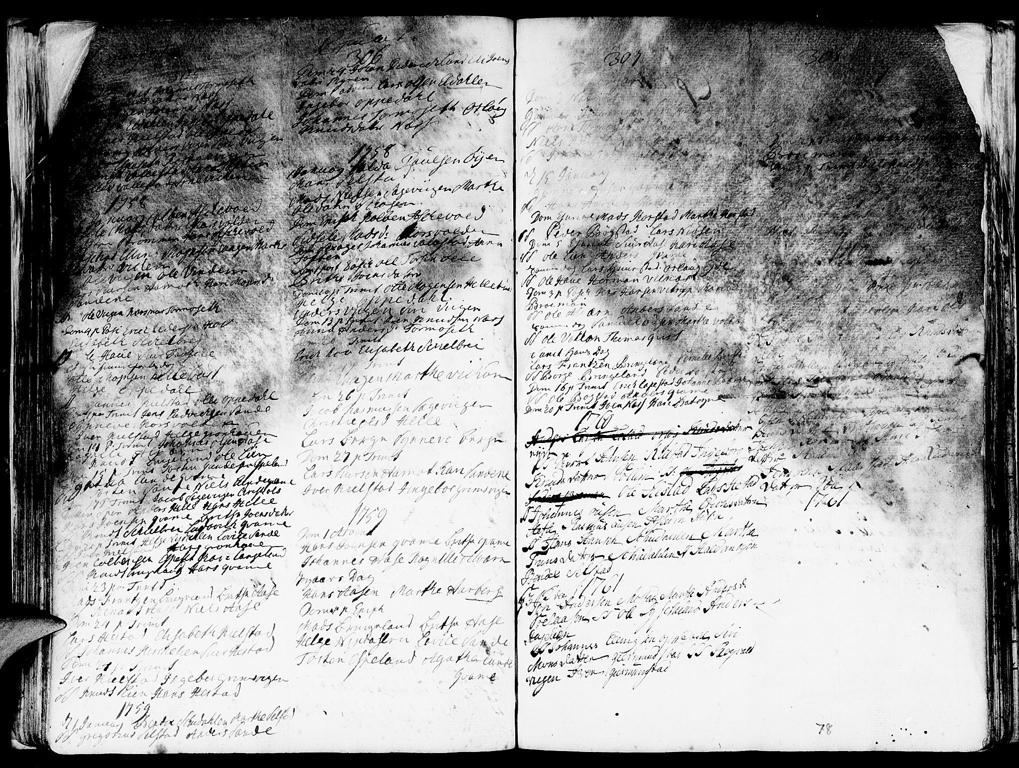 Gaular sokneprestembete, SAB/A-80001/H/Haa: Parish register (official) no. A 1, 1755-1785, p. 78