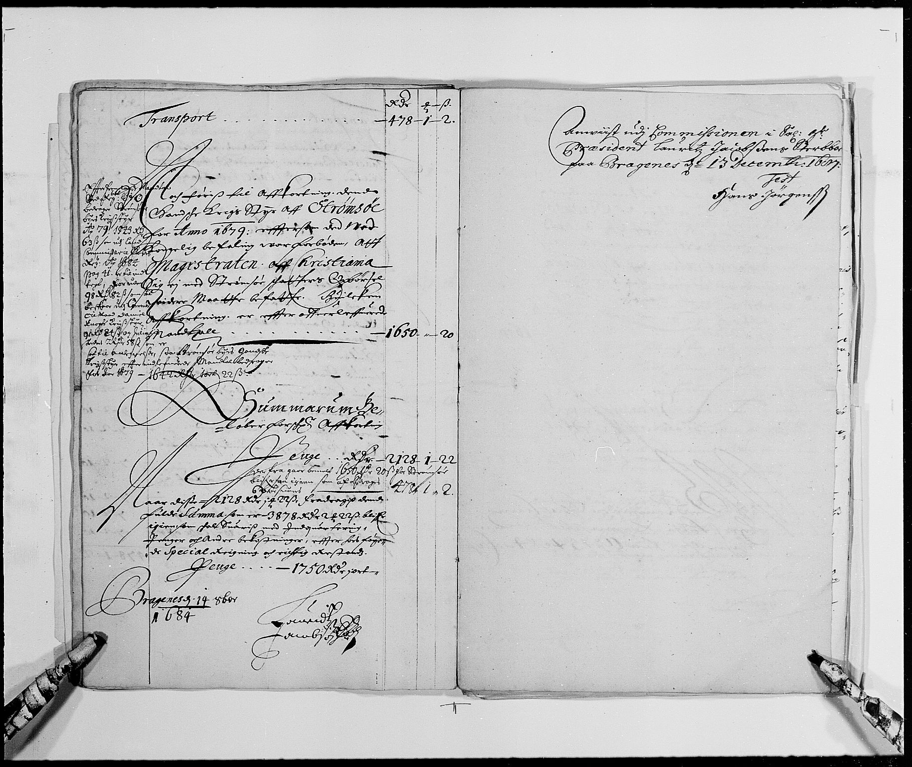Rentekammeret inntil 1814, Reviderte regnskaper, Byregnskaper, RA/EA-4066/R/Re/L0057: [E2] Kontribusjonsregnskap (med Bragernes og Strømsø), 1664-1684, p. 267