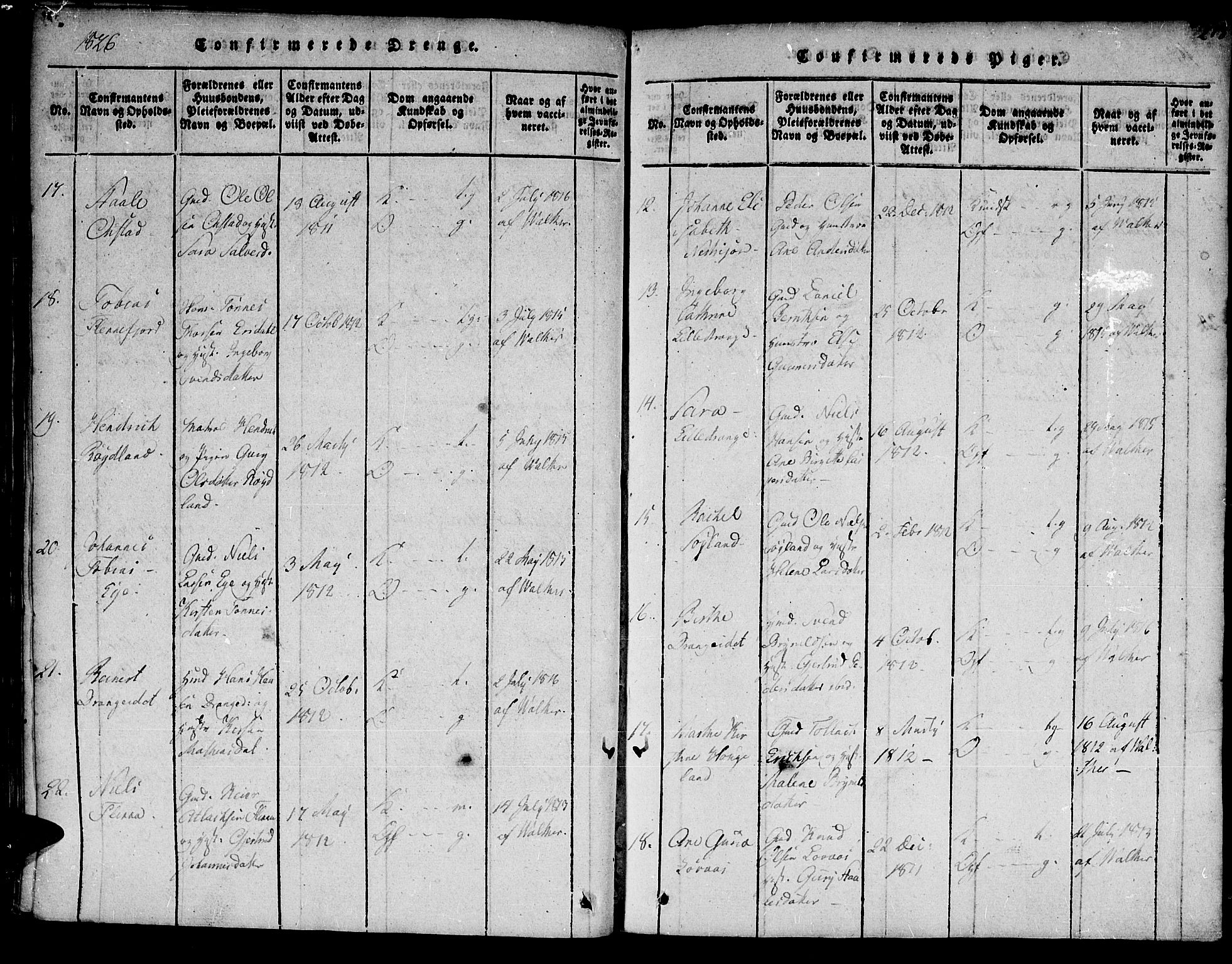 Flekkefjord sokneprestkontor, AV/SAK-1111-0012/F/Fa/Fac/L0002: Parish register (official) no. A 2, 1815-1826, p. 278