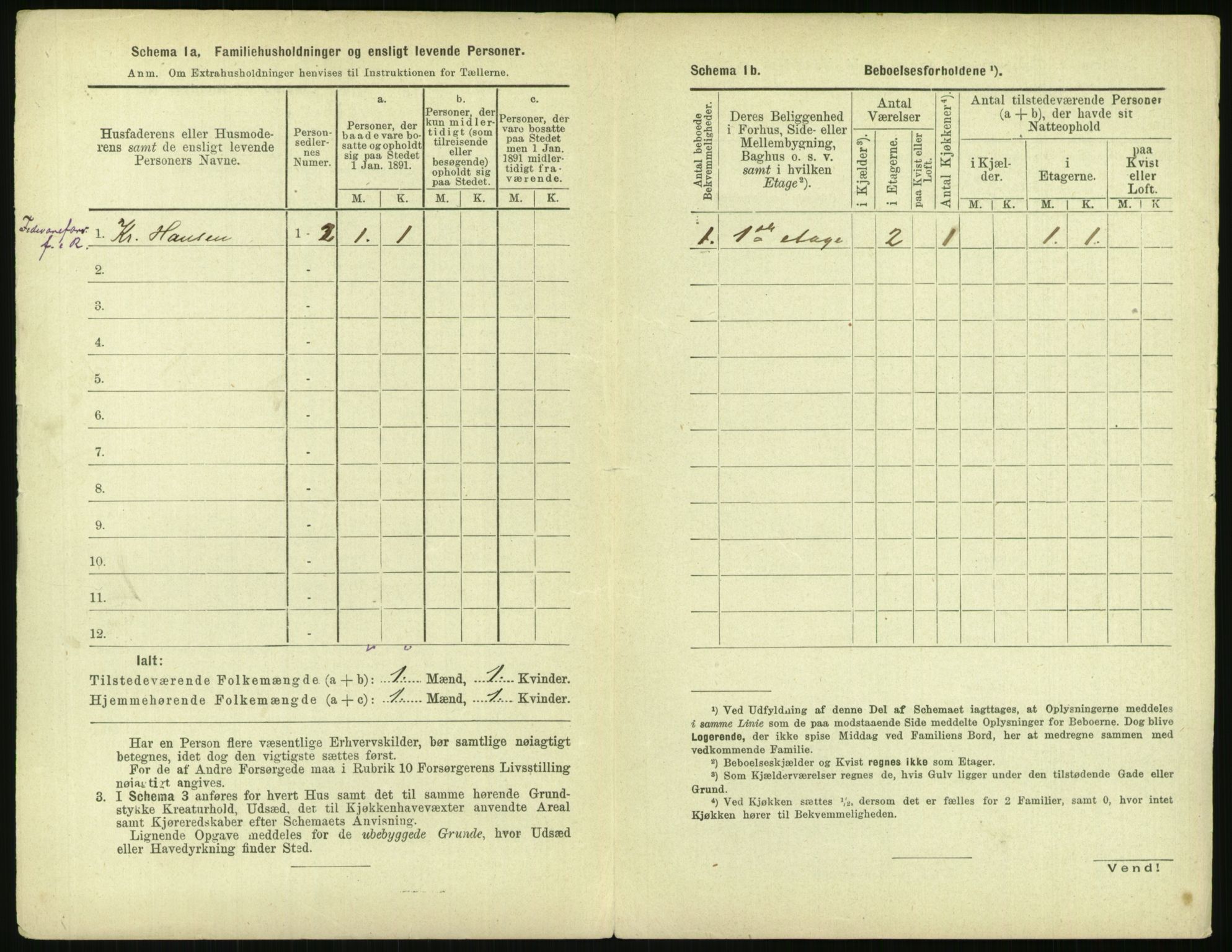 RA, 1891 census for 0301 Kristiania, 1891, p. 97196