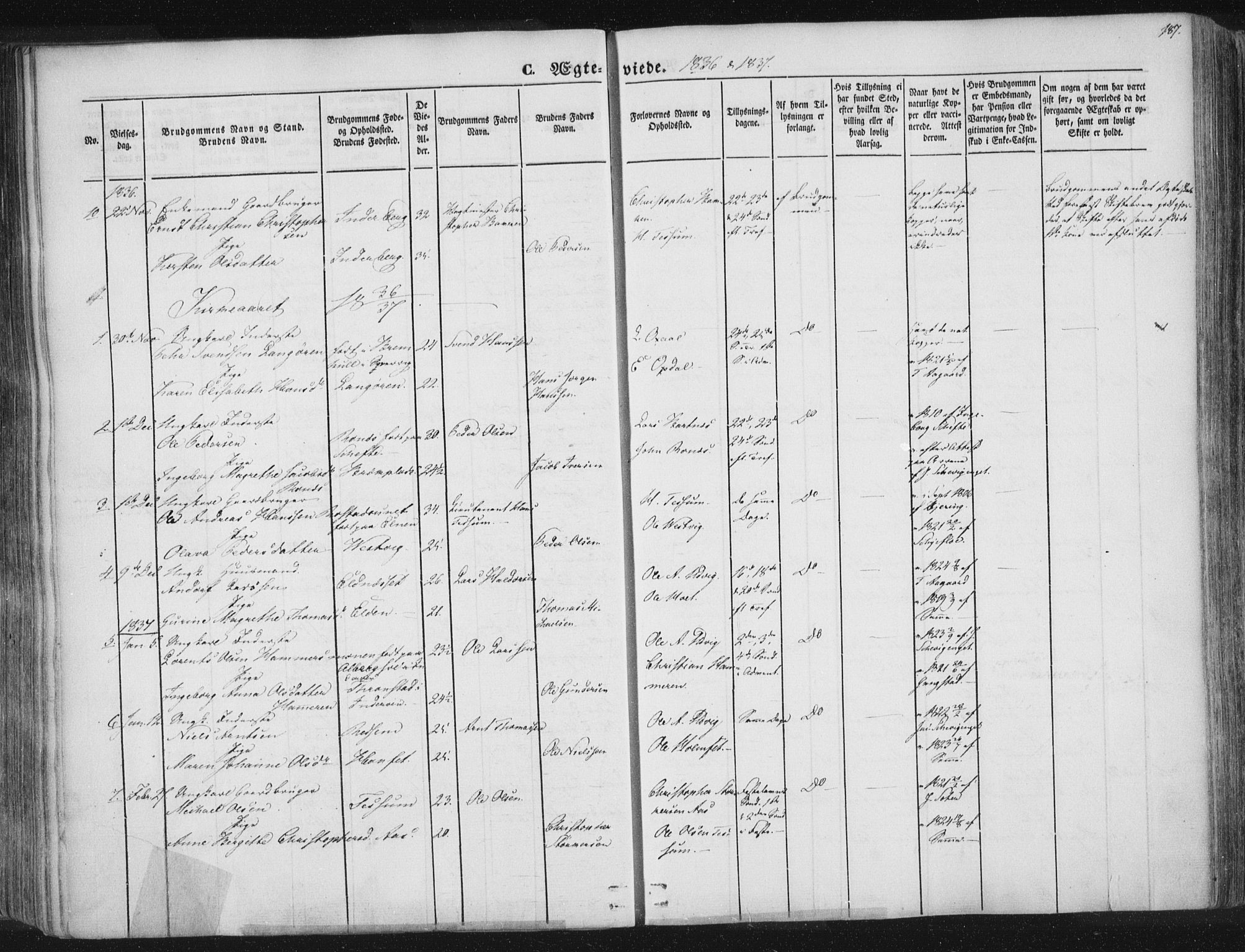 Ministerialprotokoller, klokkerbøker og fødselsregistre - Nord-Trøndelag, SAT/A-1458/741/L0392: Parish register (official) no. 741A06, 1836-1848, p. 187