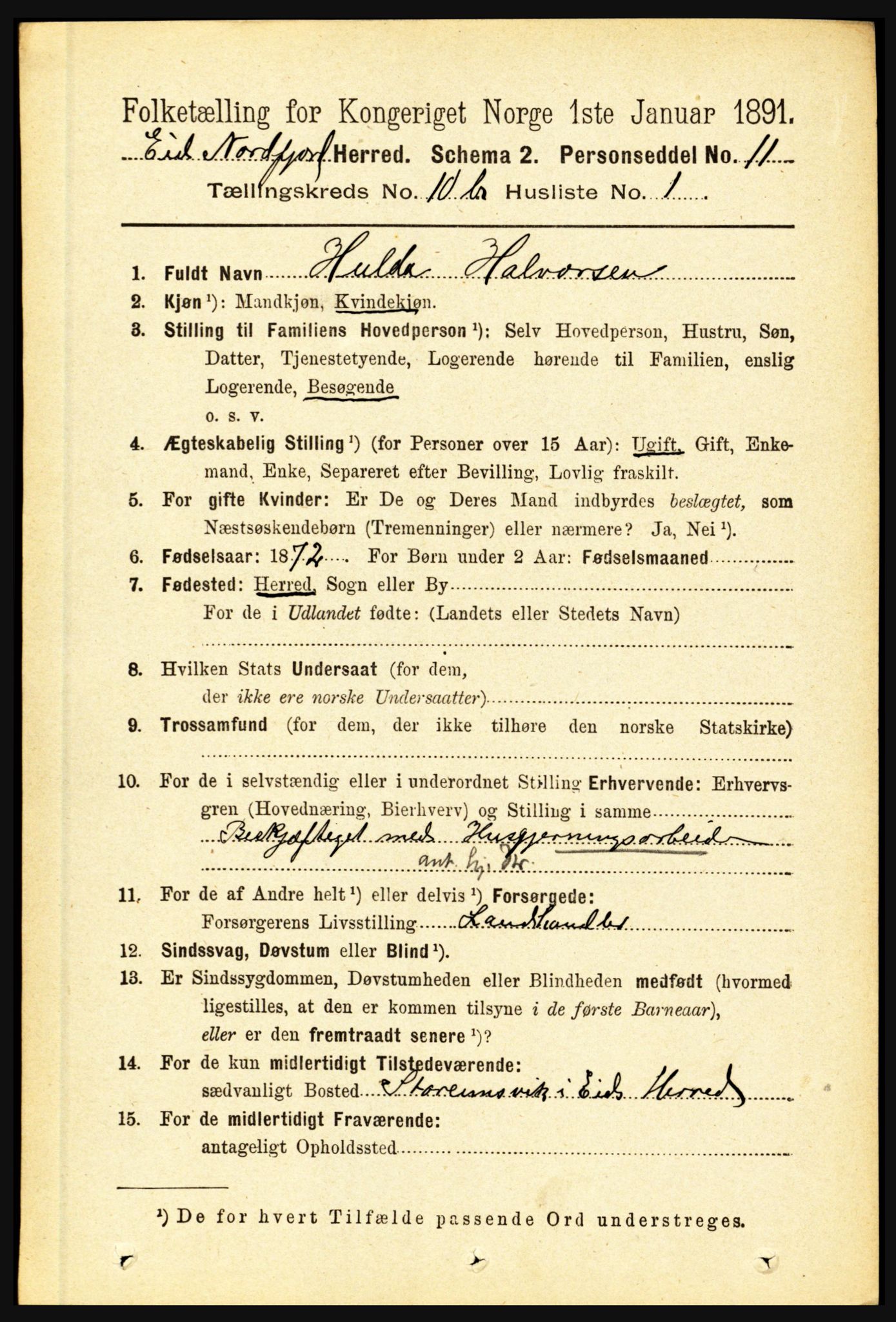 RA, 1891 census for 1443 Eid, 1891, p. 3346