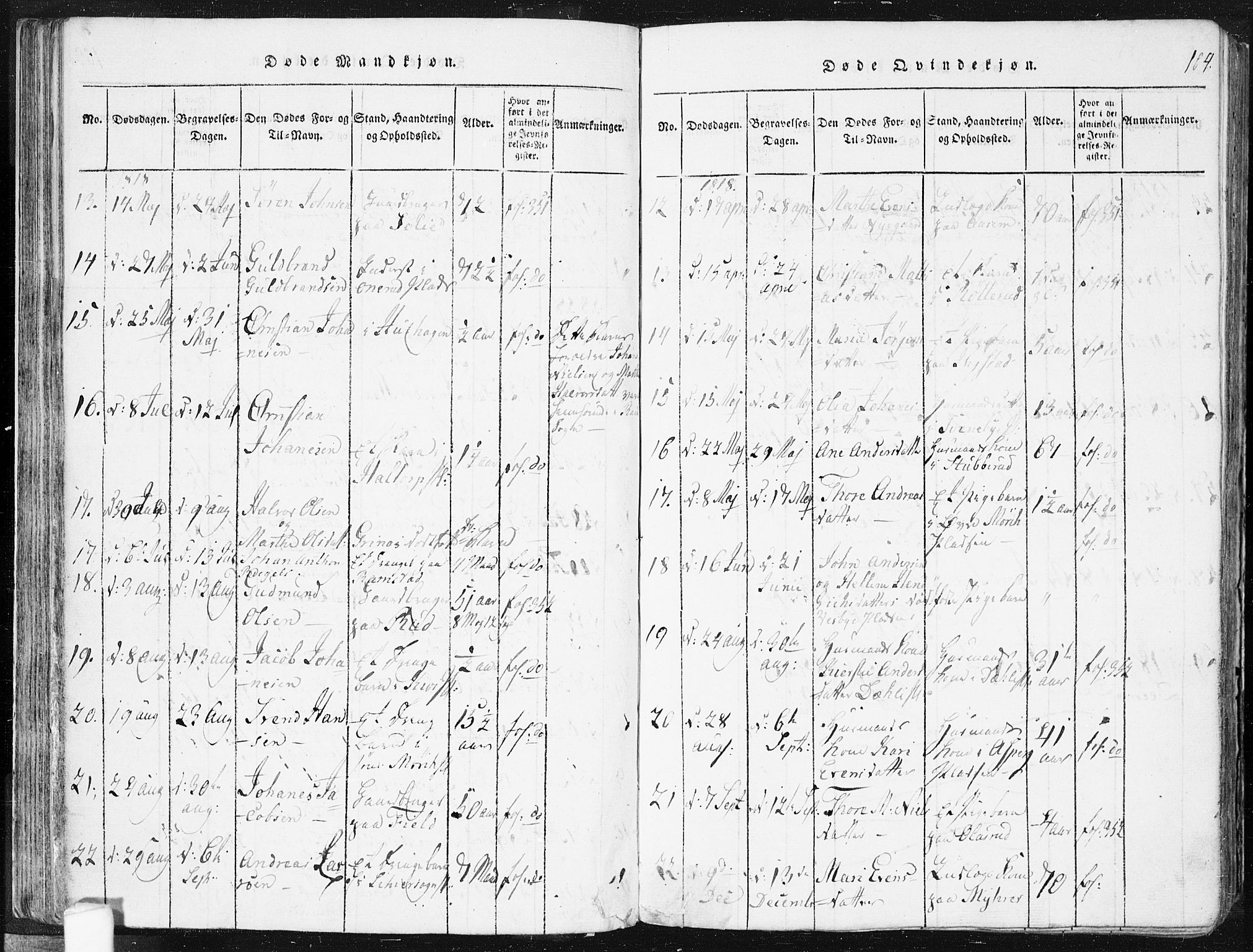 Spydeberg prestekontor Kirkebøker, AV/SAO-A-10924/F/Fa/L0004: Parish register (official) no. I 4, 1814-1841, p. 104