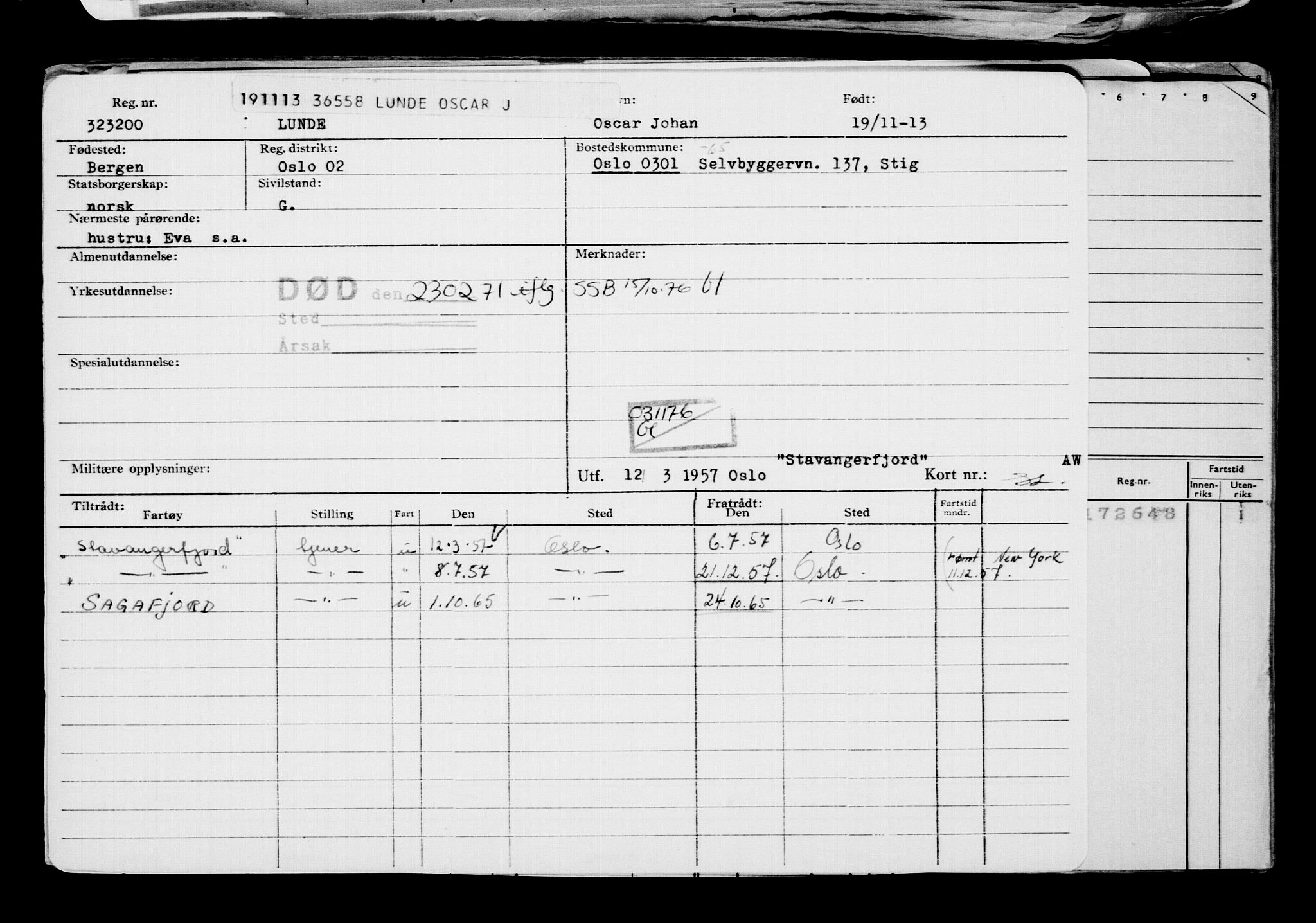 Direktoratet for sjømenn, AV/RA-S-3545/G/Gb/L0116: Hovedkort, 1913, p. 614