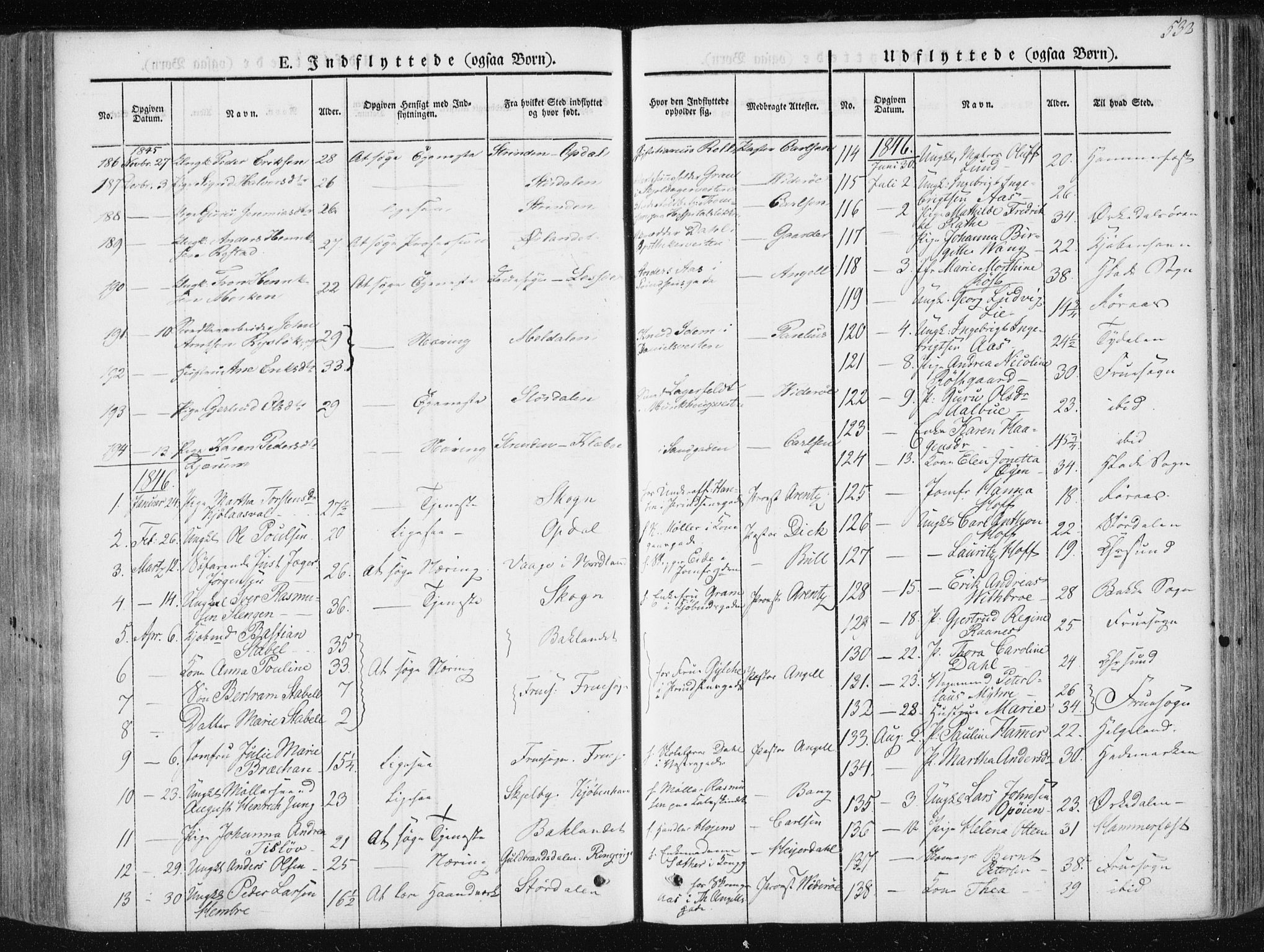 Ministerialprotokoller, klokkerbøker og fødselsregistre - Sør-Trøndelag, AV/SAT-A-1456/601/L0049: Parish register (official) no. 601A17, 1839-1847, p. 532