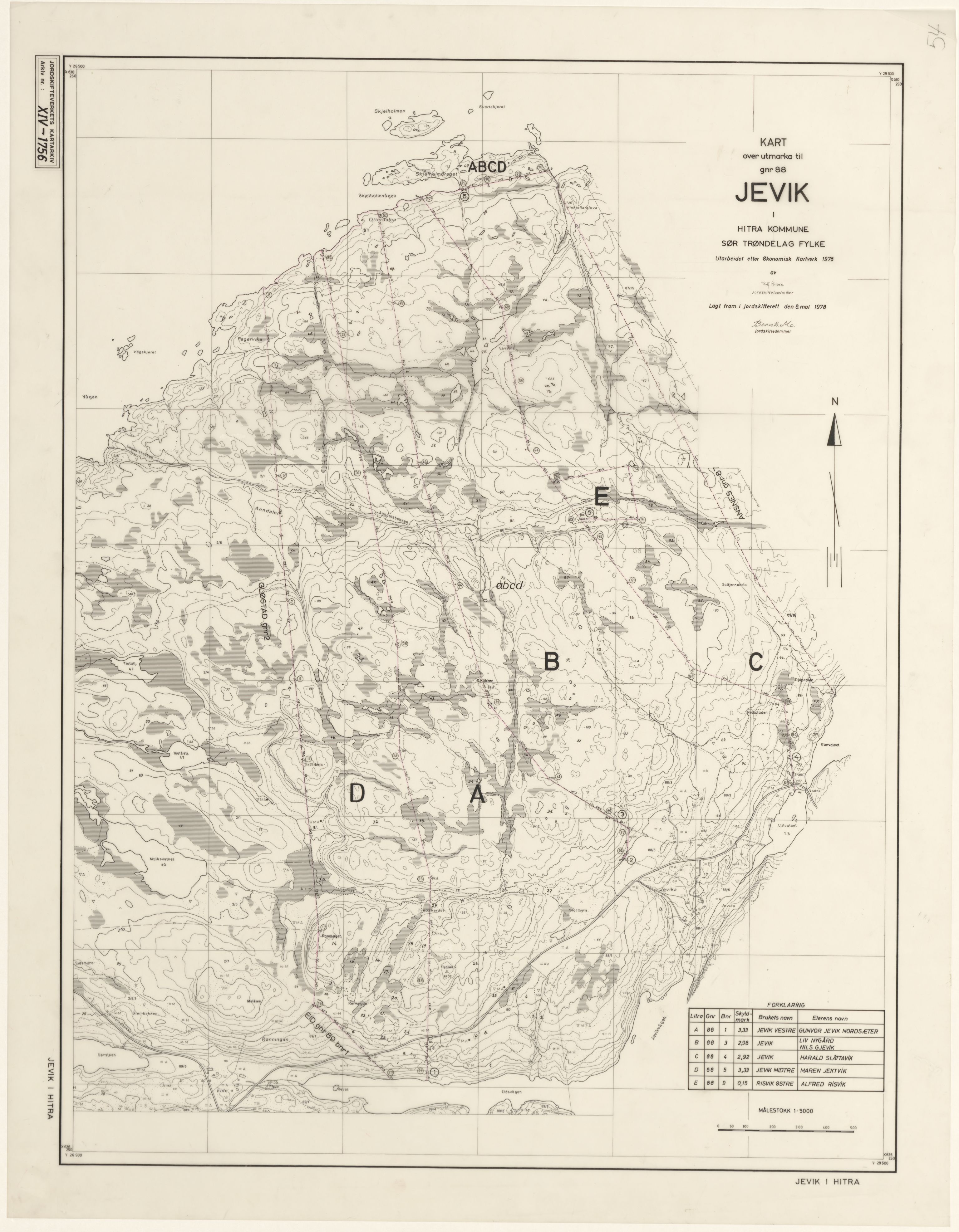 Jordskifteverkets kartarkiv, AV/RA-S-3929/T, 1859-1988, p. 2748